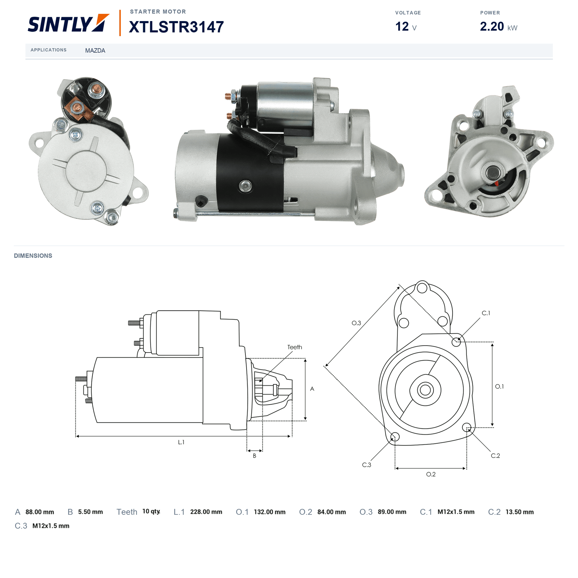 Starter XTLSTR3147
