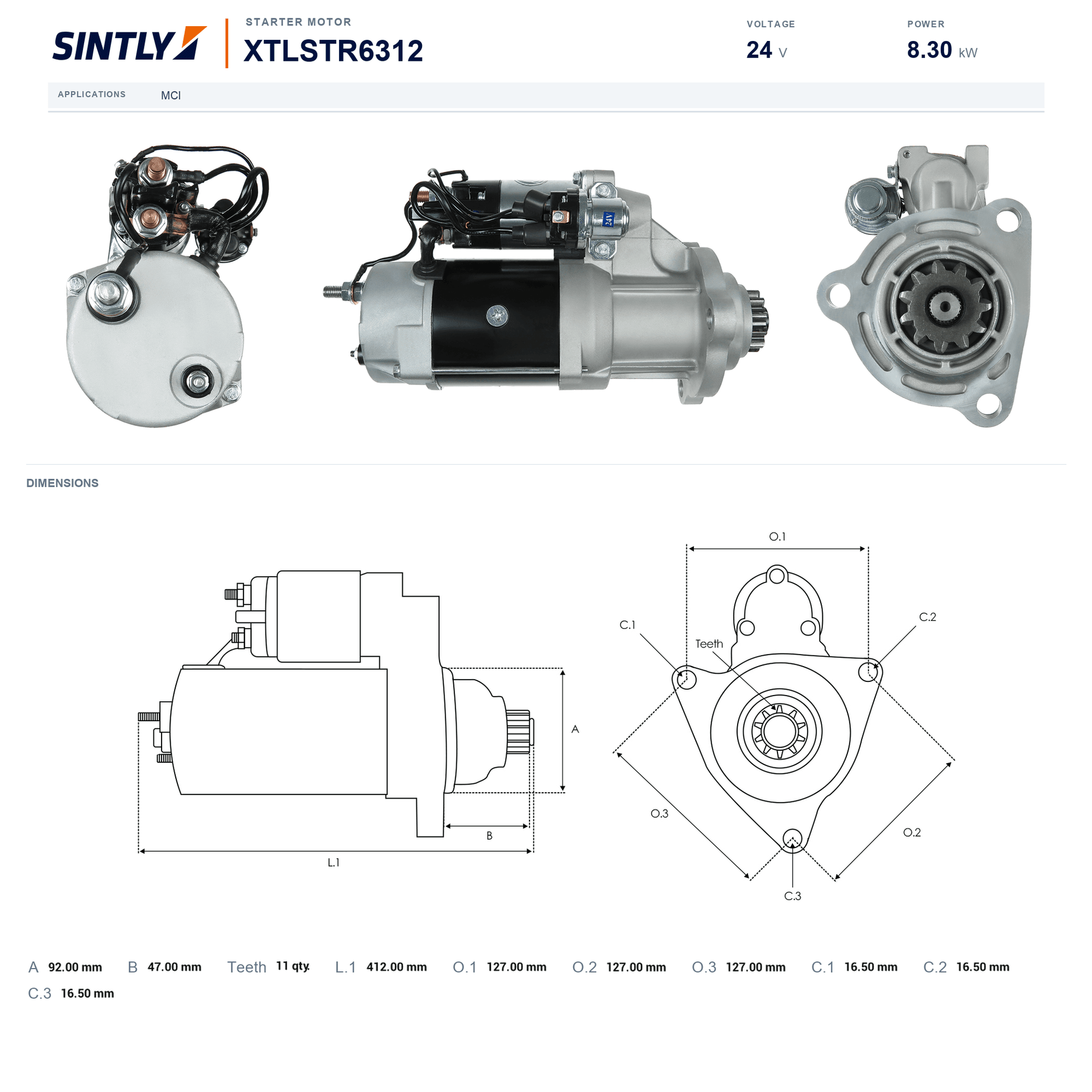 Starter XTLSTR6312