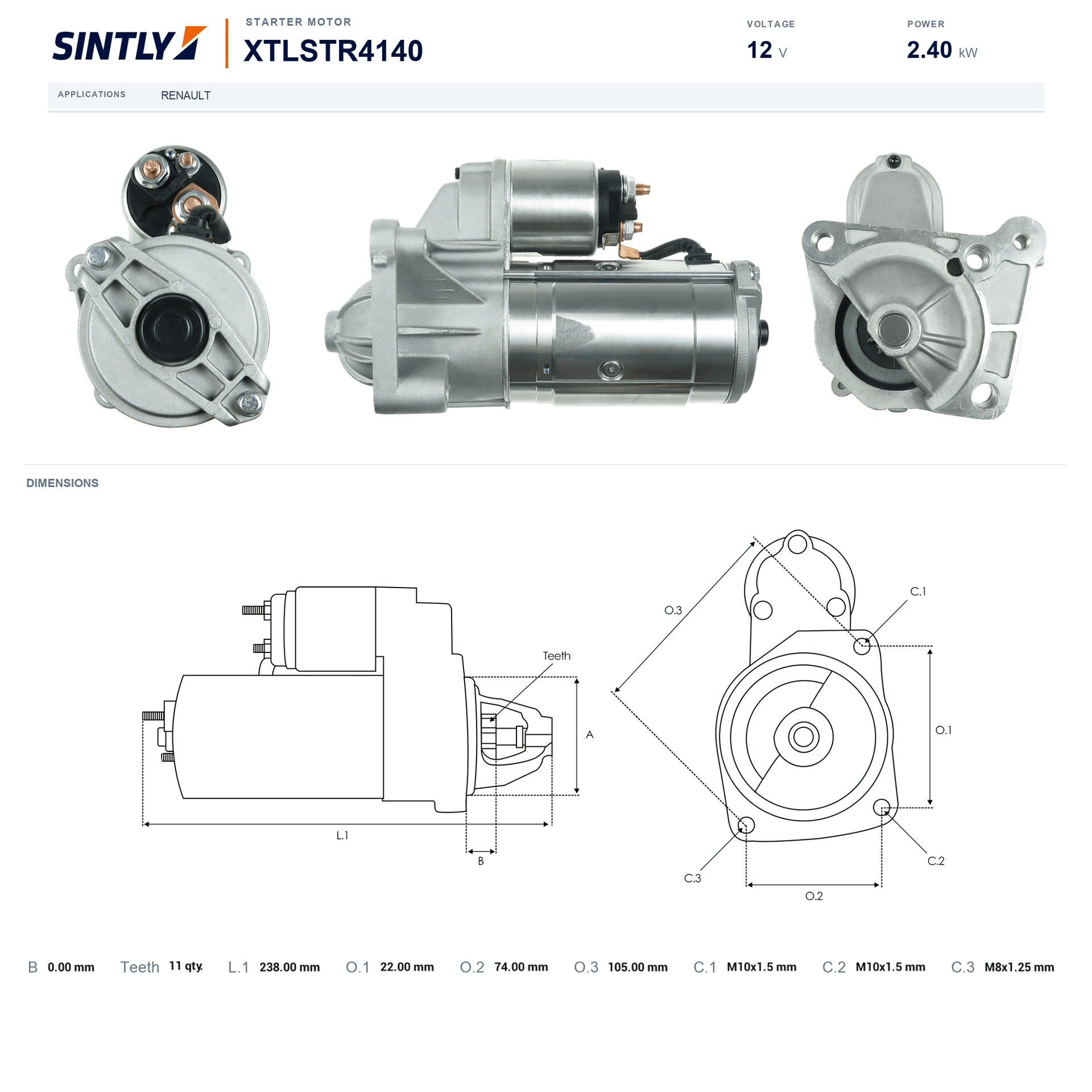 Starter XTLSTR4140