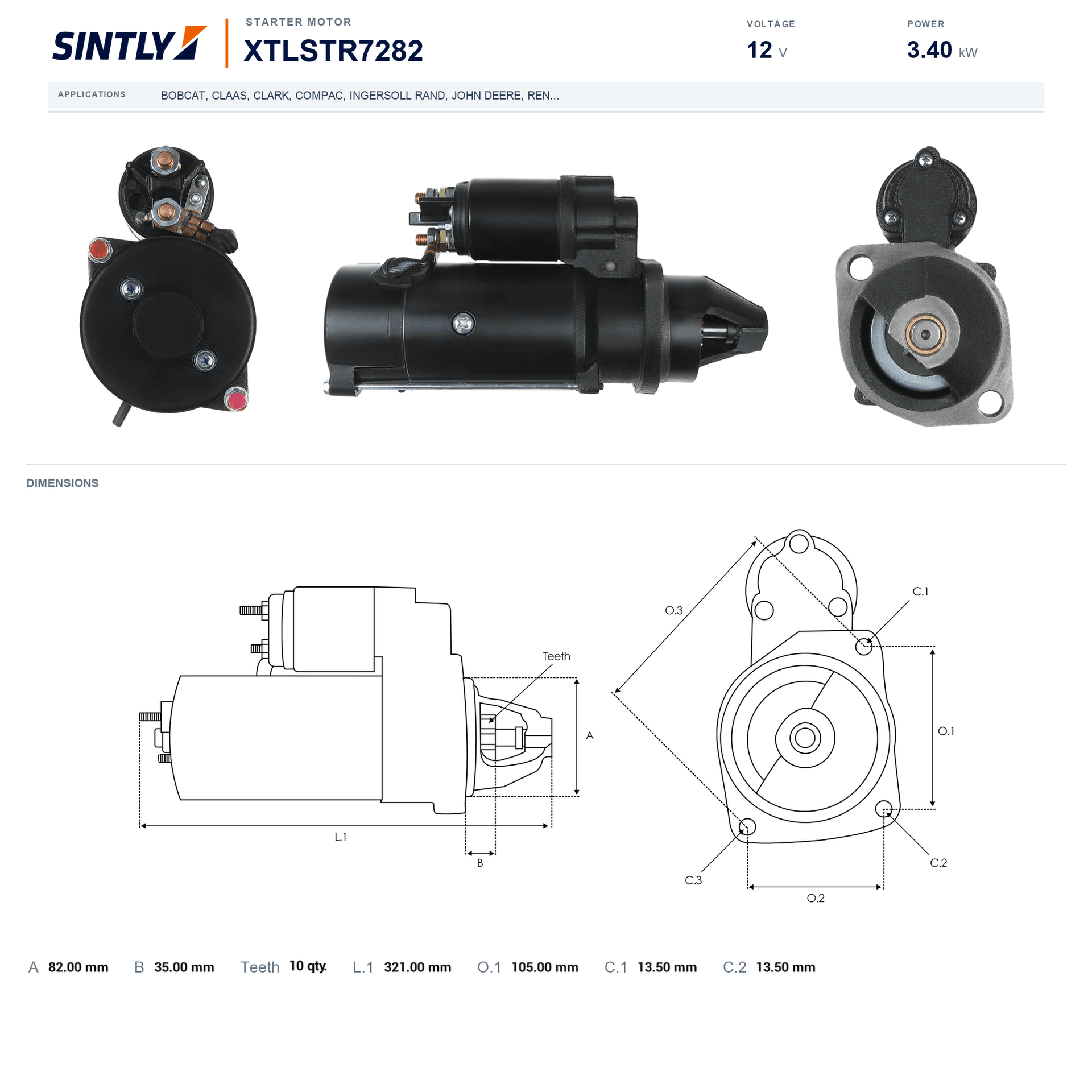 Starter XTLSTR7282
