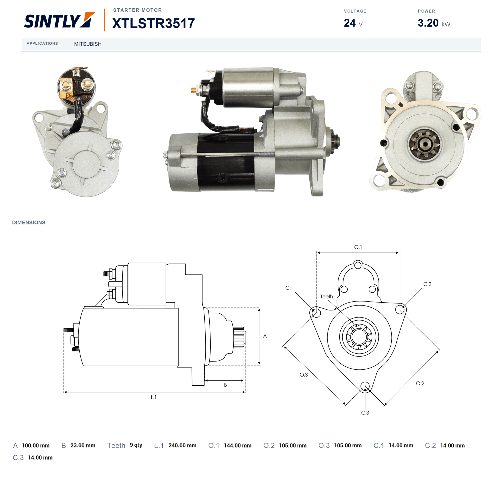 Starter XTLSTR3517
