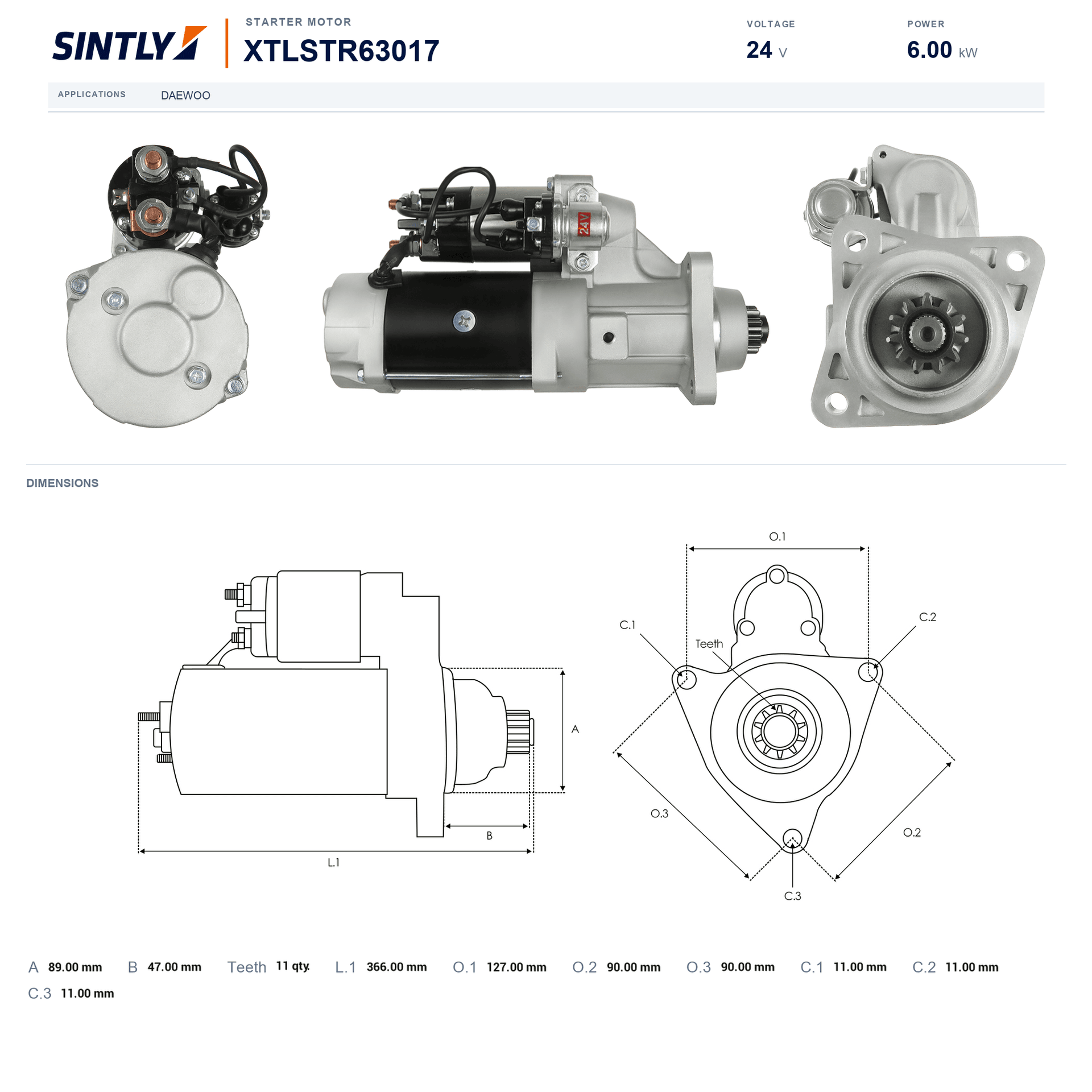 Starter XTLSTR63017
