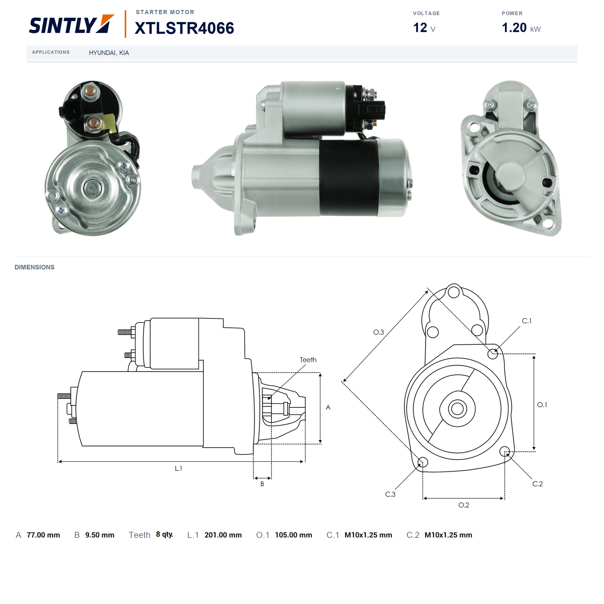 Starter XTLSTR4066