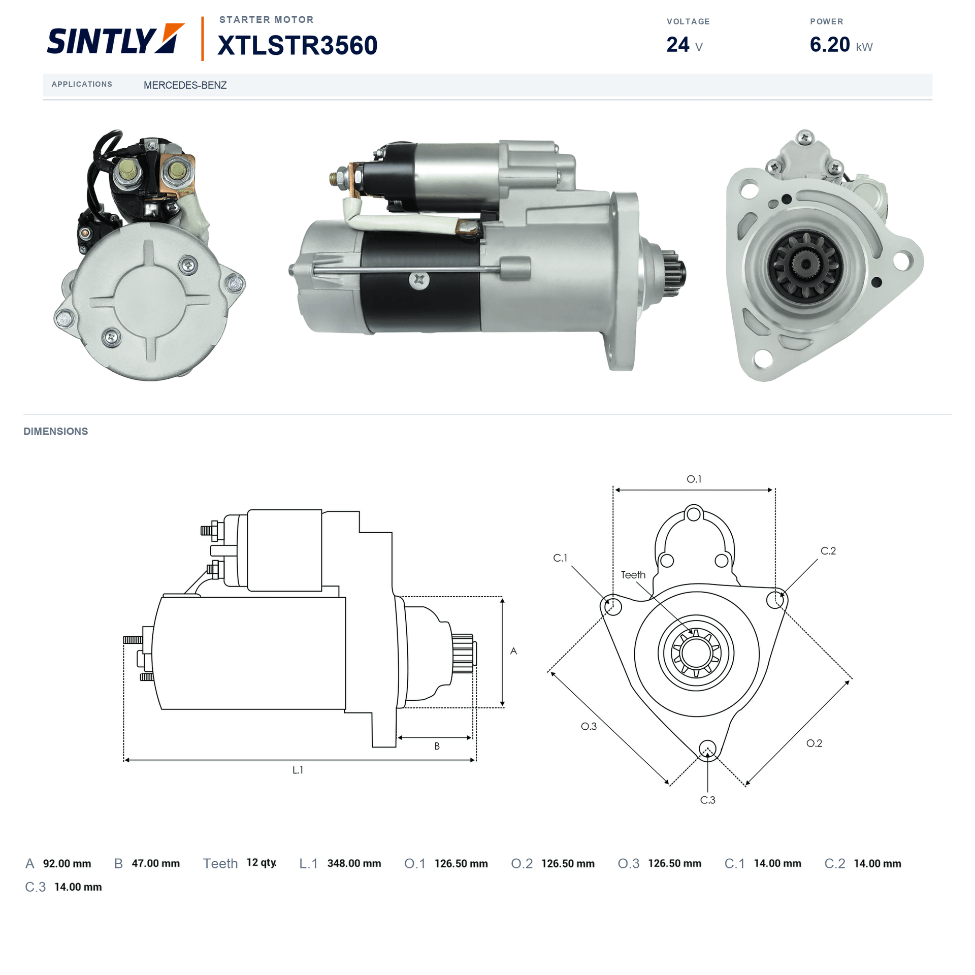 Starter XTLSTR3560
