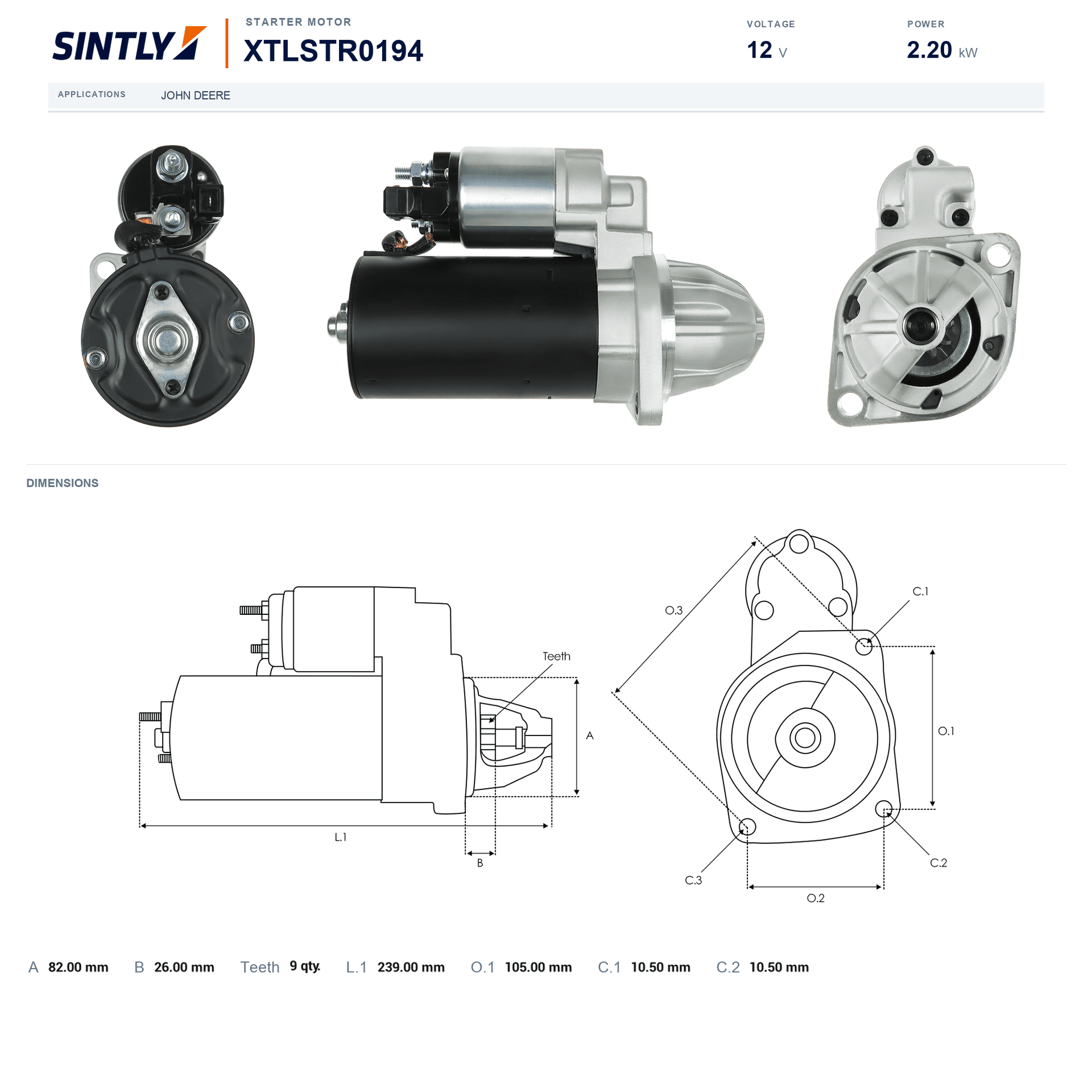Starter XTLSTR0194