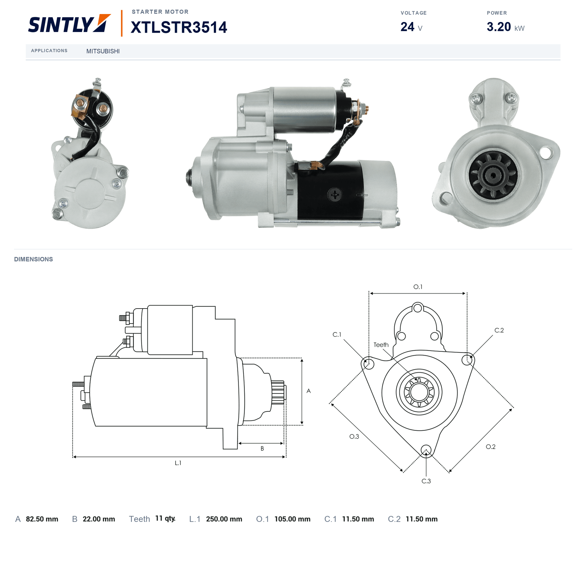 Starter XTLSTR3514