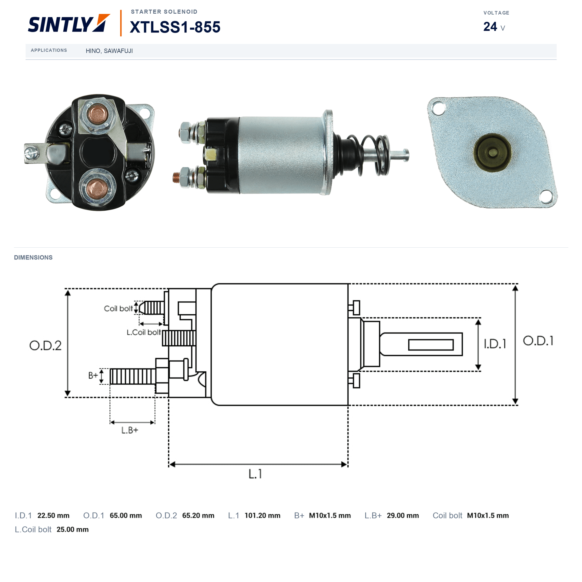 Starter Solenoid XTLSS1-855