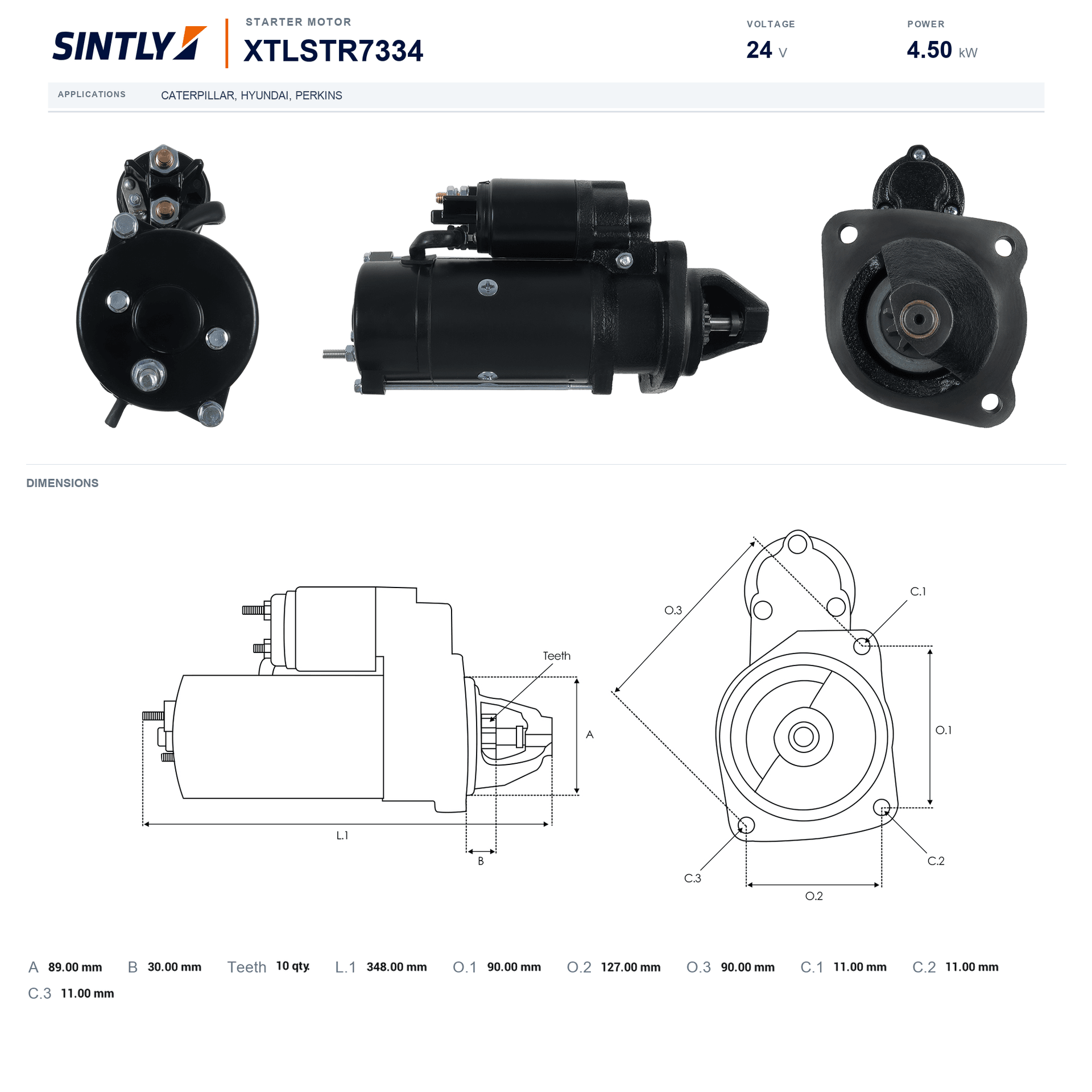 Starter XTLSTR7334