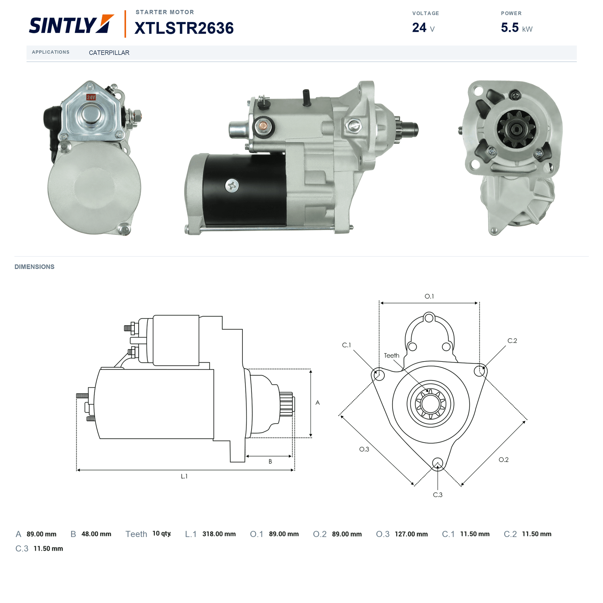 Starter XTLSTR2636