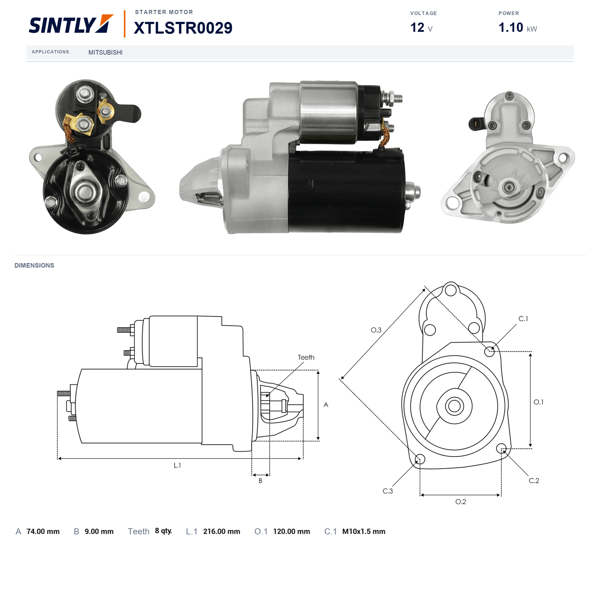 Starter XTLSTR0029