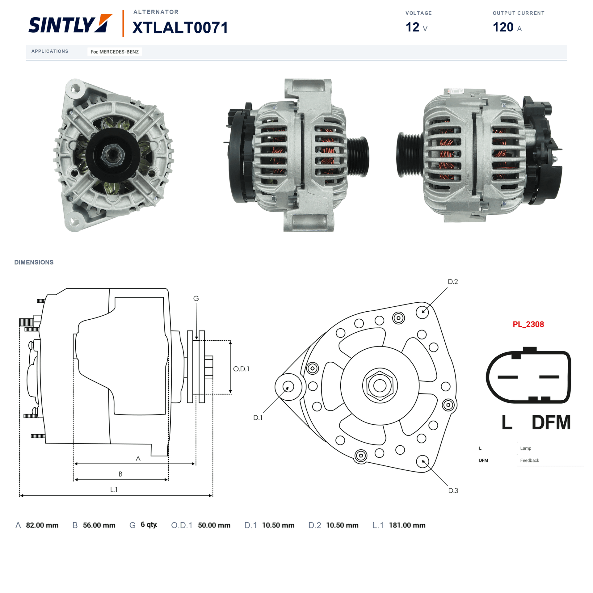 Alternator XTLALT0071