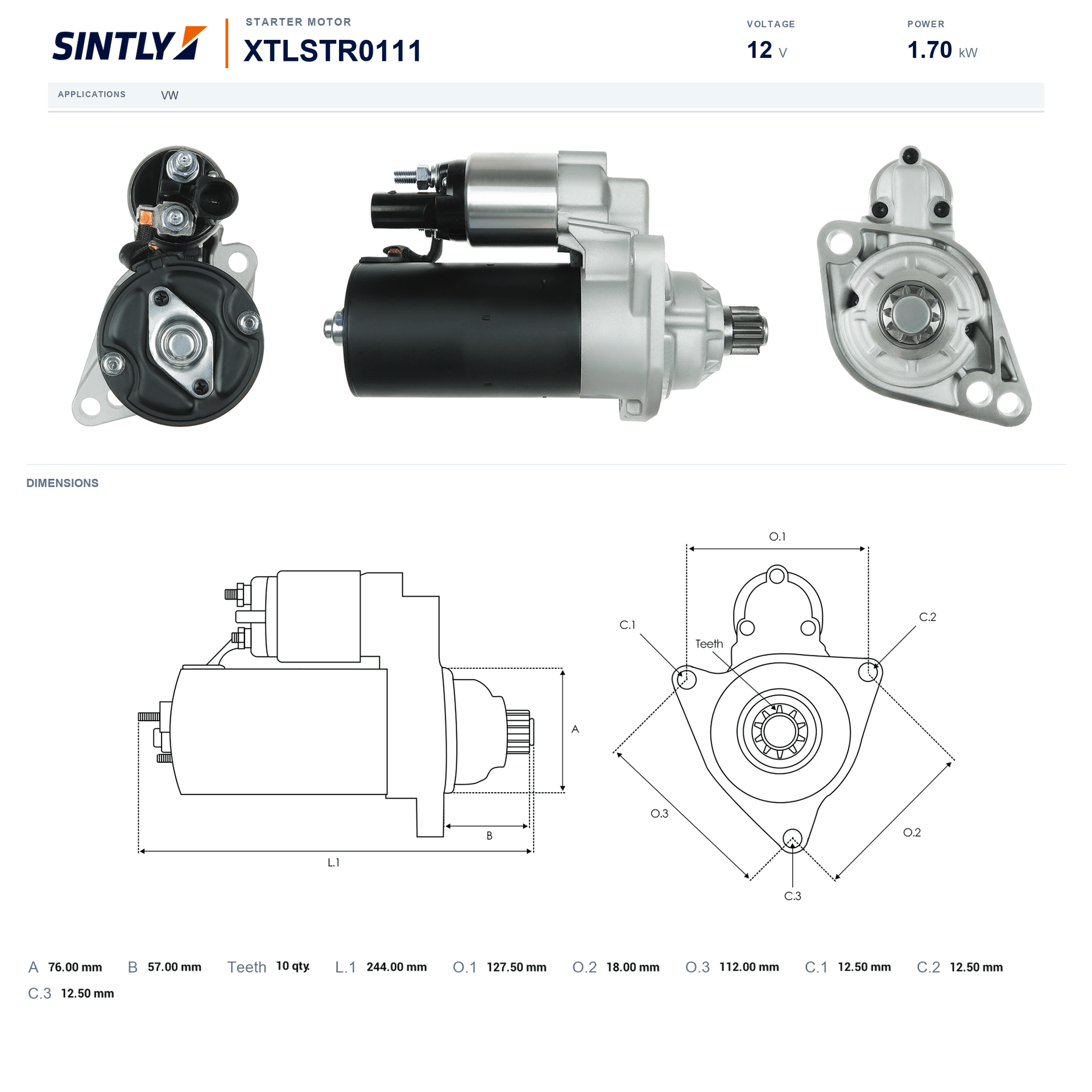 Starter XTLSTR0111