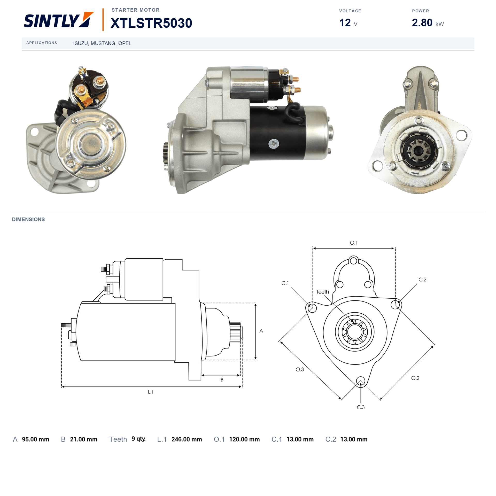 Starter XTLSTR5030