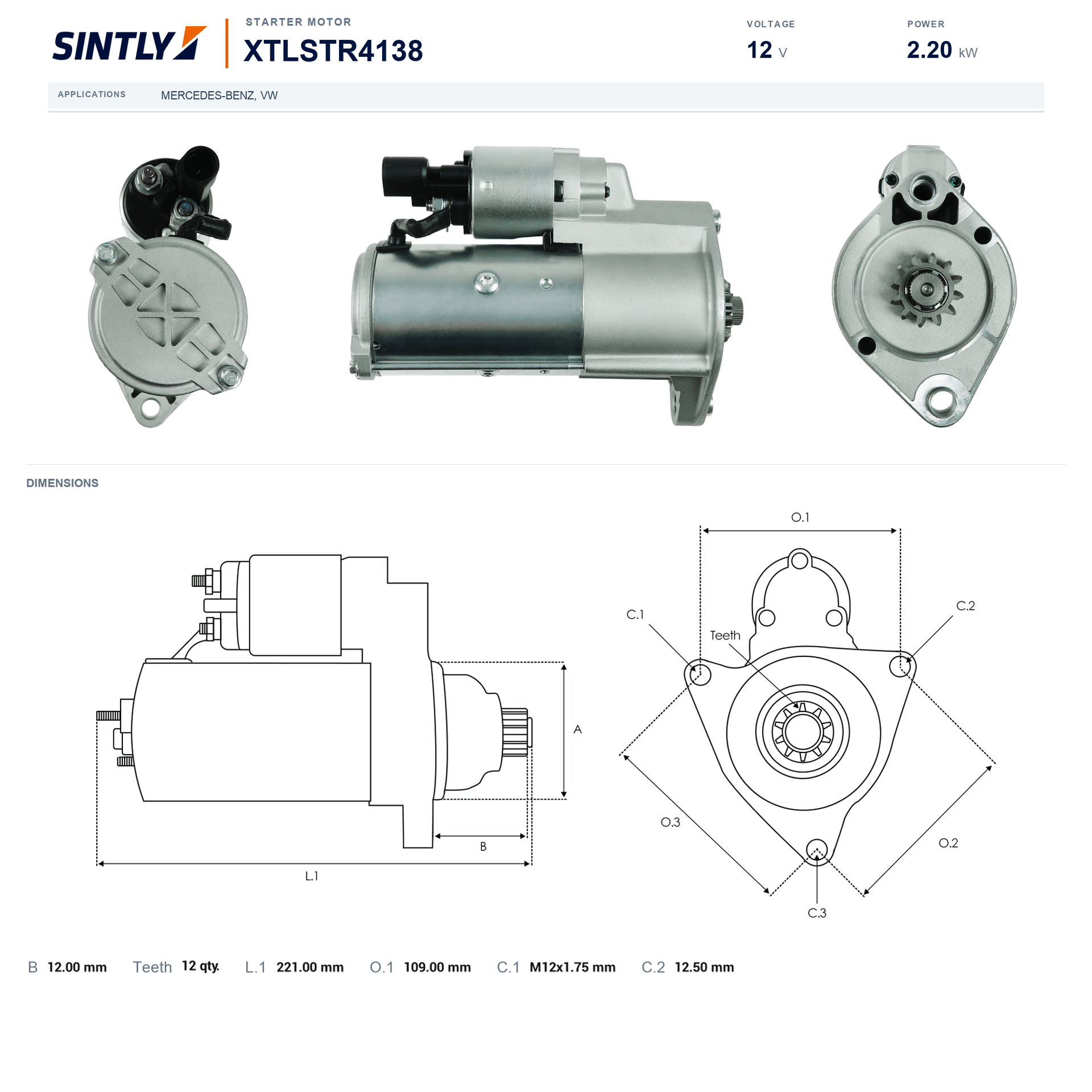 Starter XTLSTR4138
