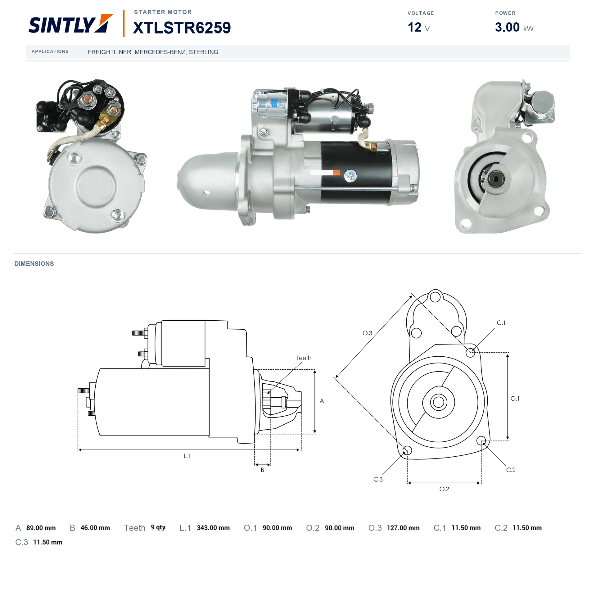 Starter XTLSTR6259