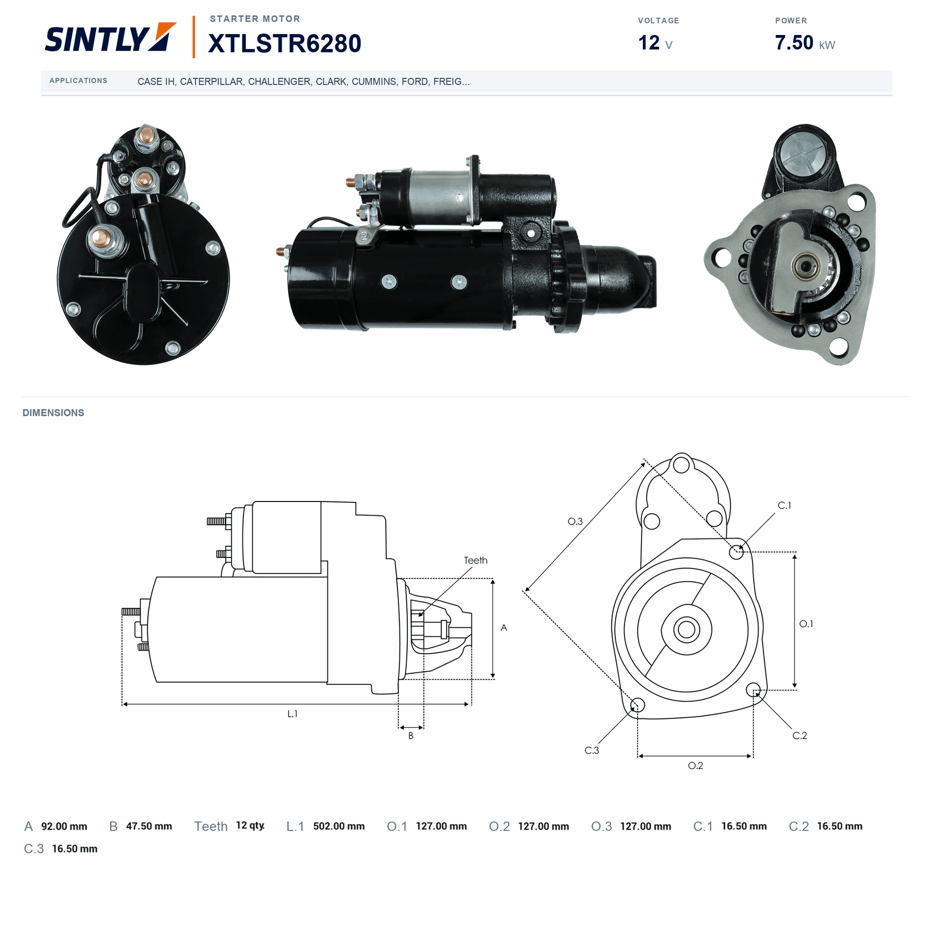 Starter XTLSTR6280
