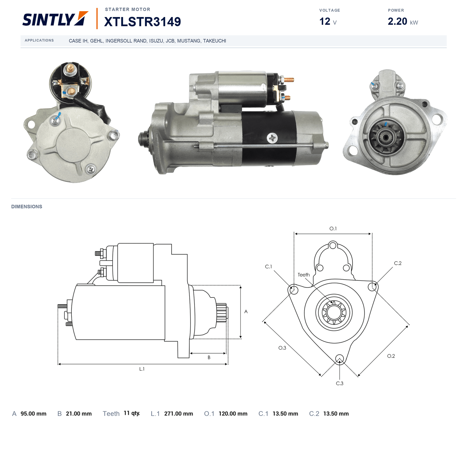Starter XTLSTR3149