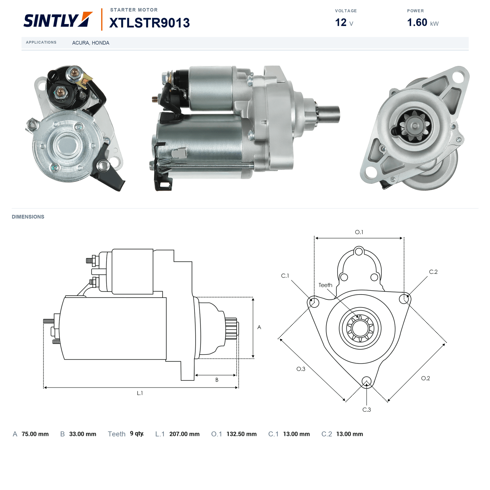 Starter XTLSTR9013