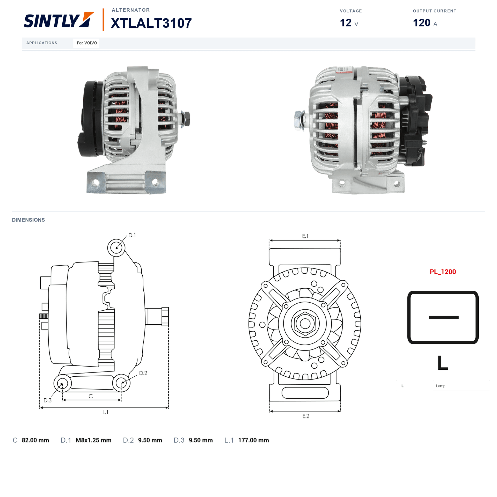 Alternator XTLALT3107