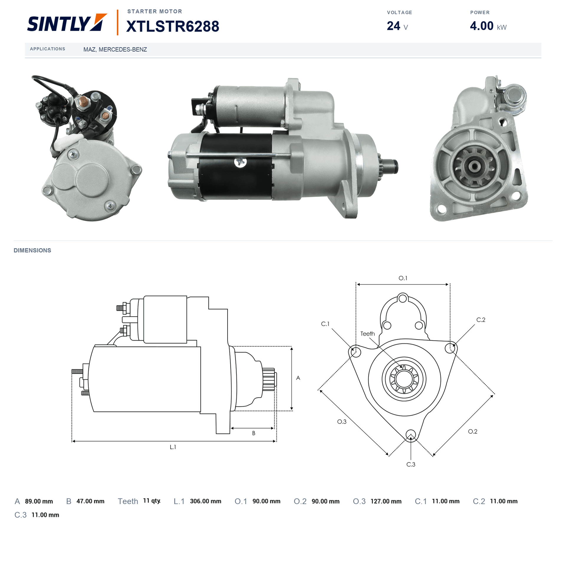 Starter XTLSTR6288