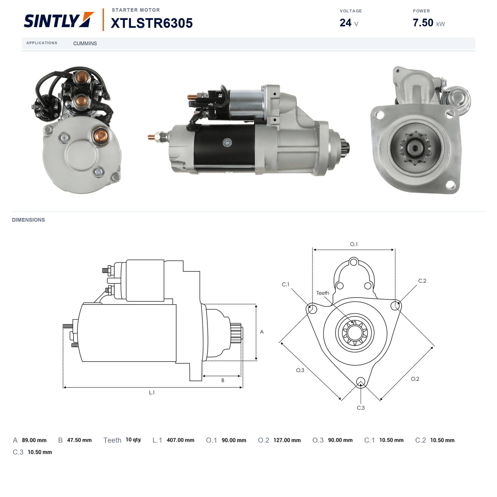 Starter XTLSTR6305