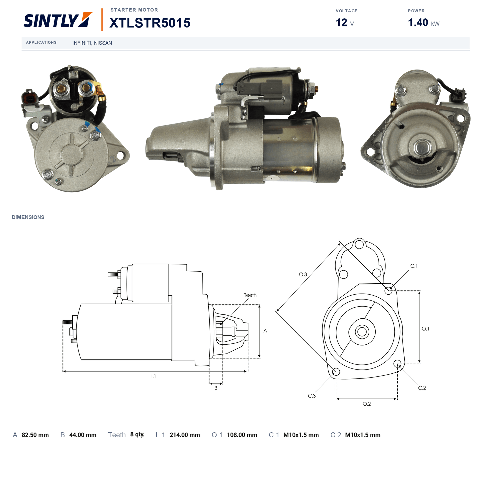 Starter XTLSTR5015