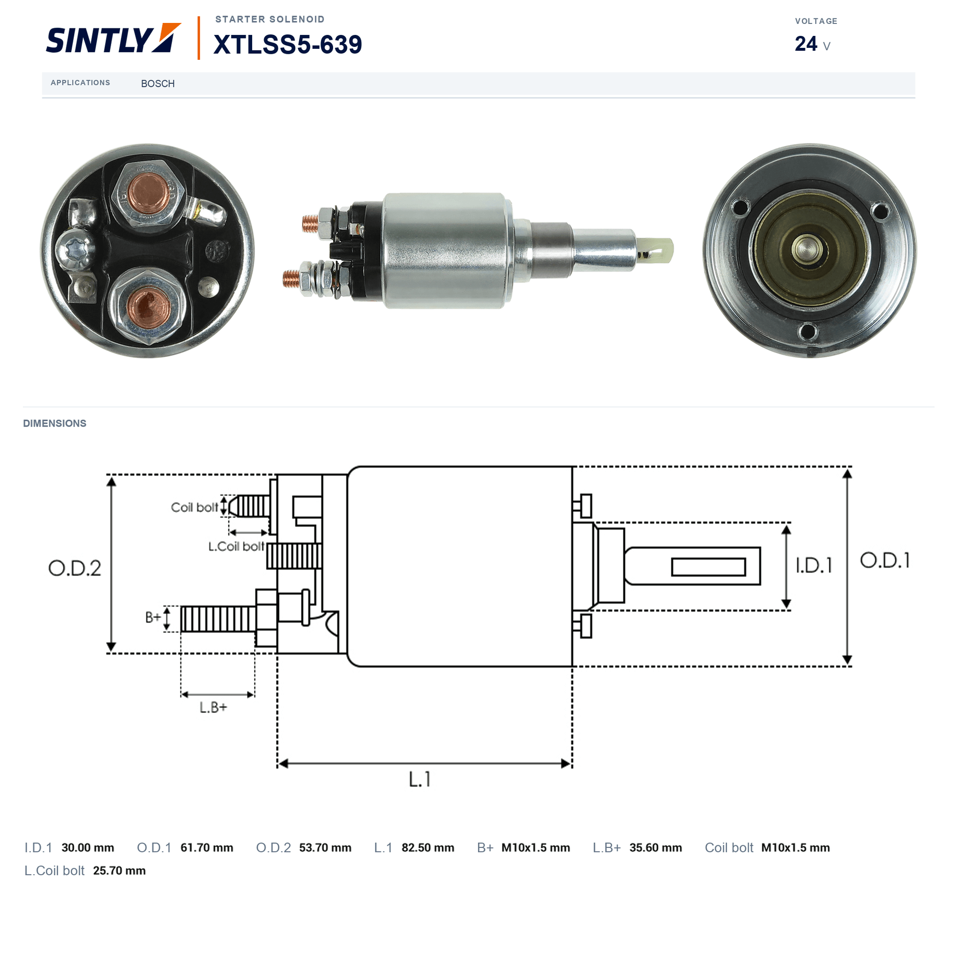 Starter Solenoid XTLSS5-639