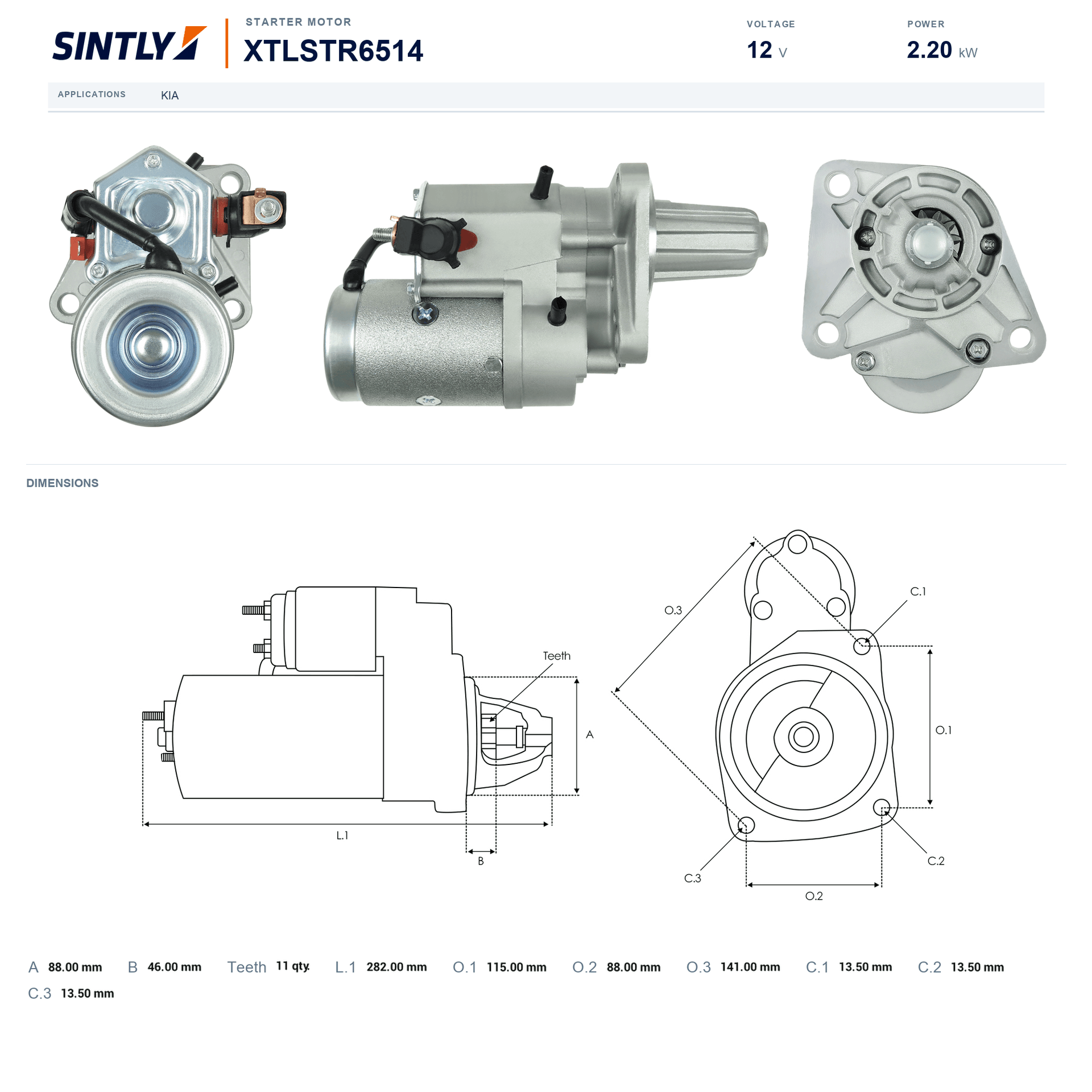 Starter XTLSTR6514