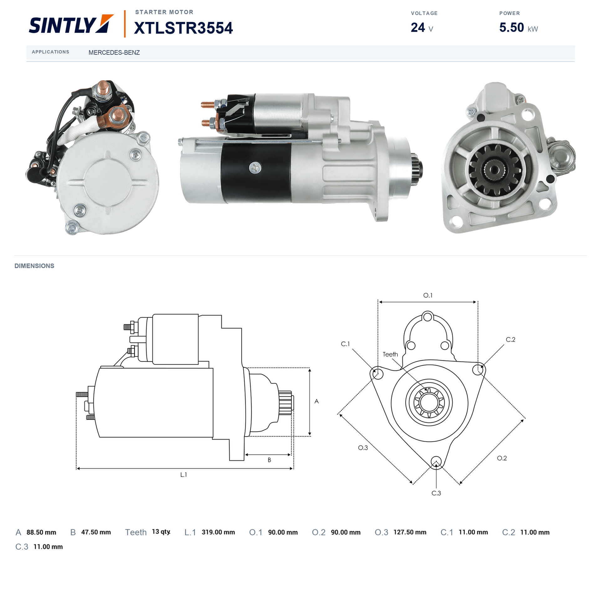 Starter XTLSTR3554