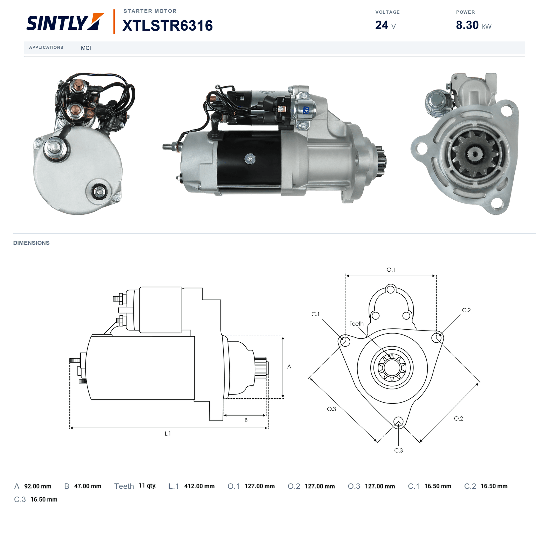 Starter XTLSTR6316