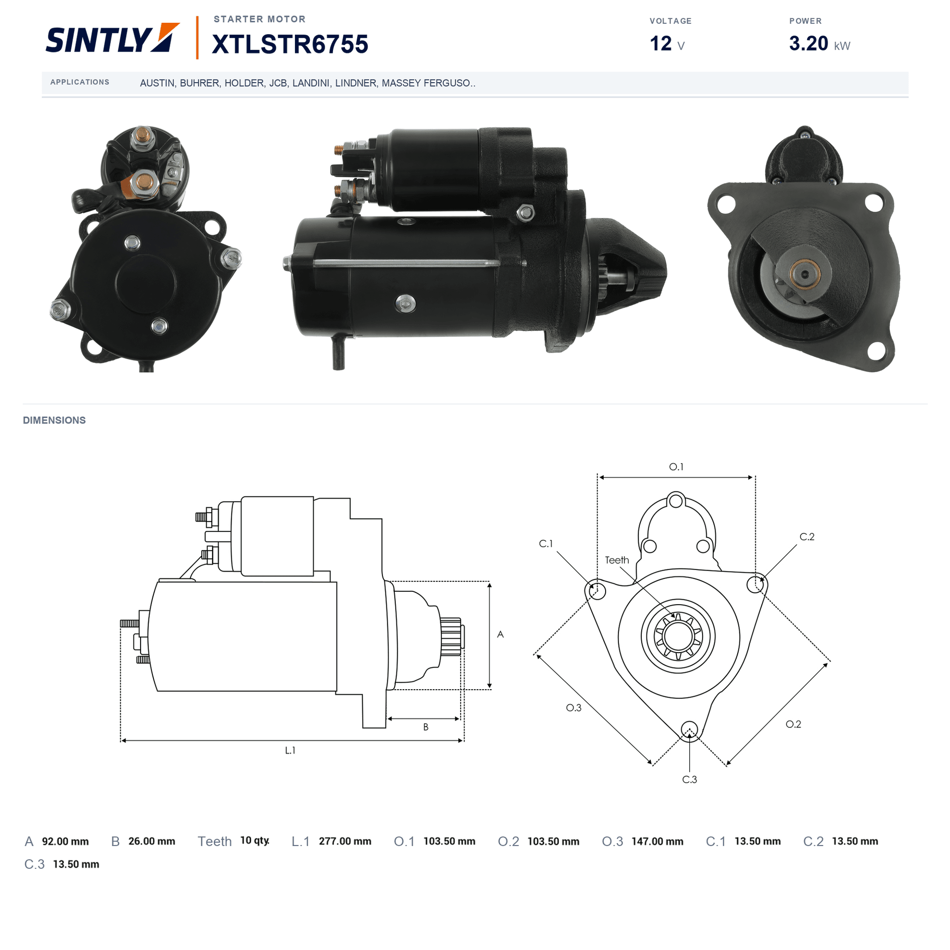 Starter XTLSTR6755