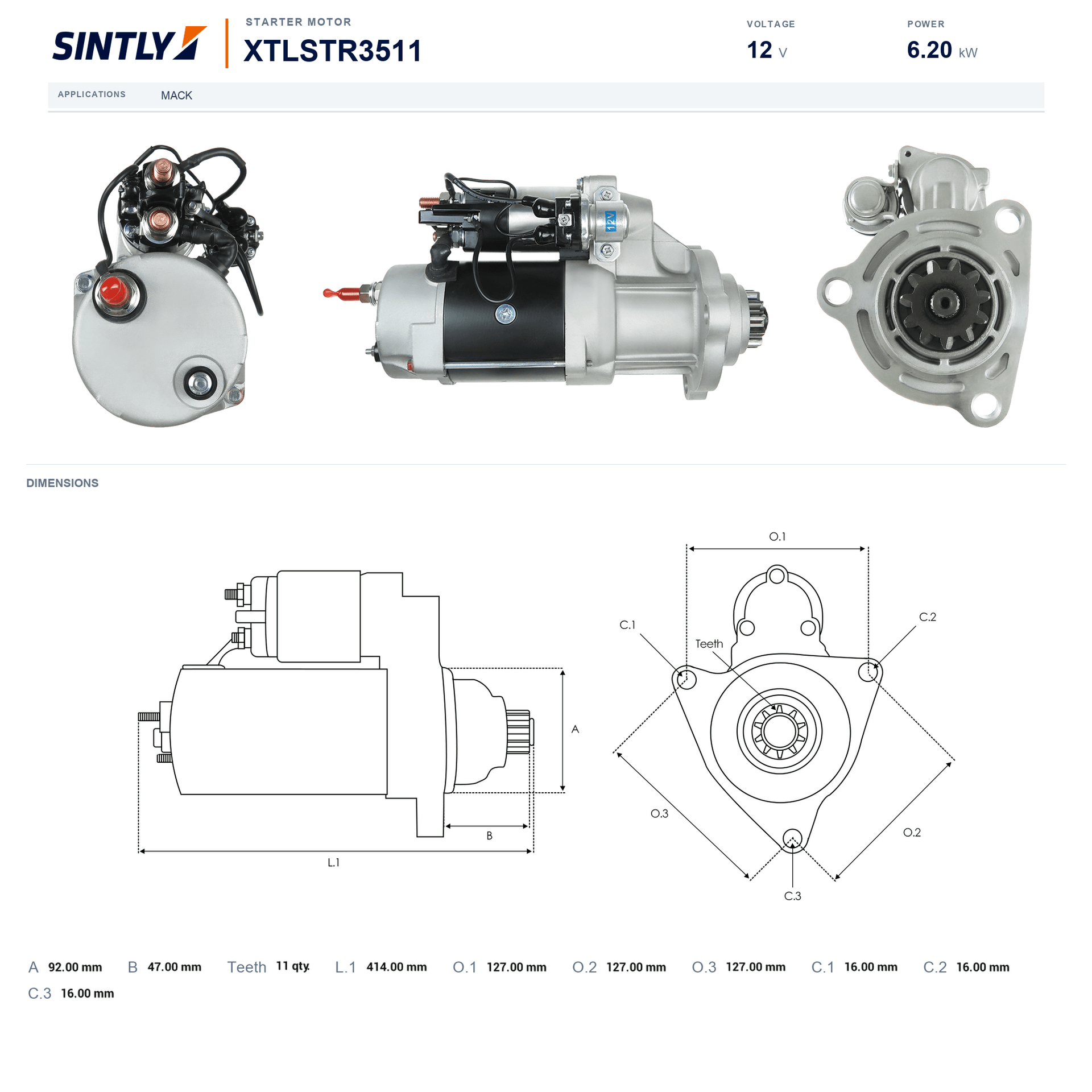 Starter XTLSTR3511