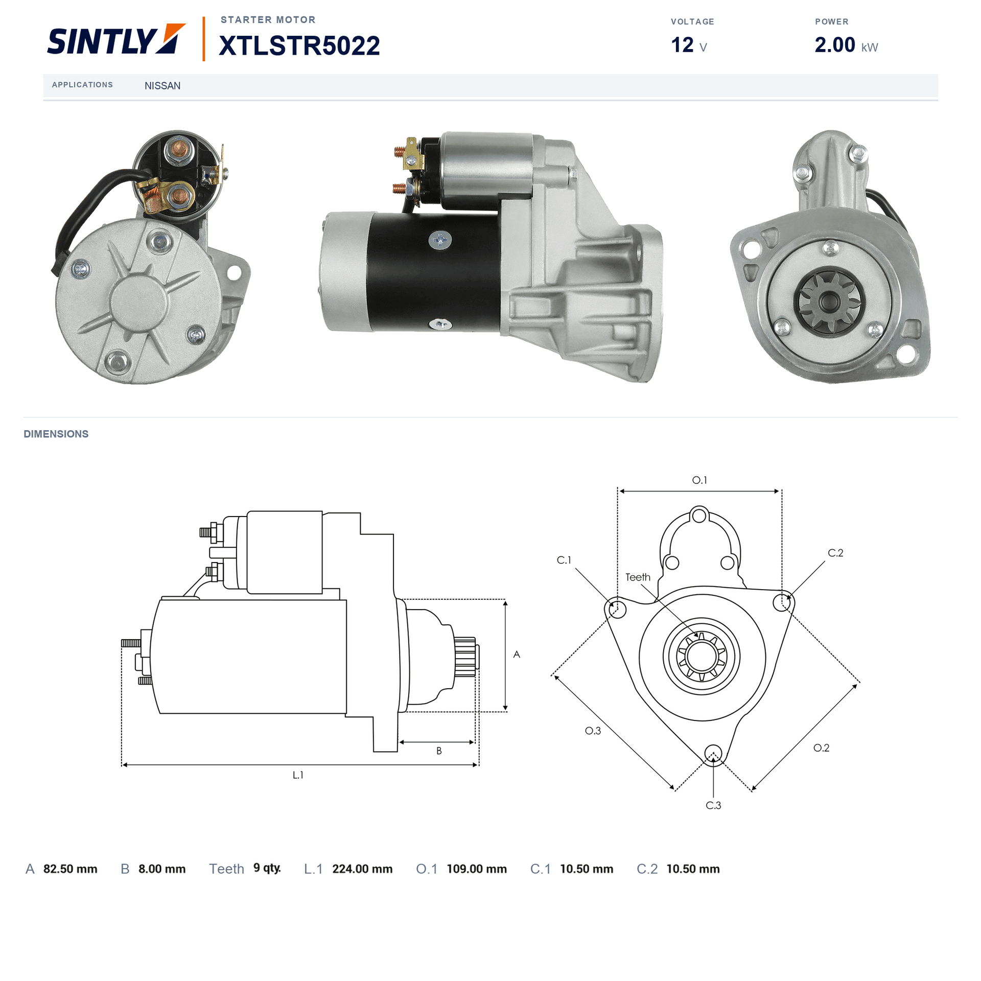 Starter XTLSTR5022