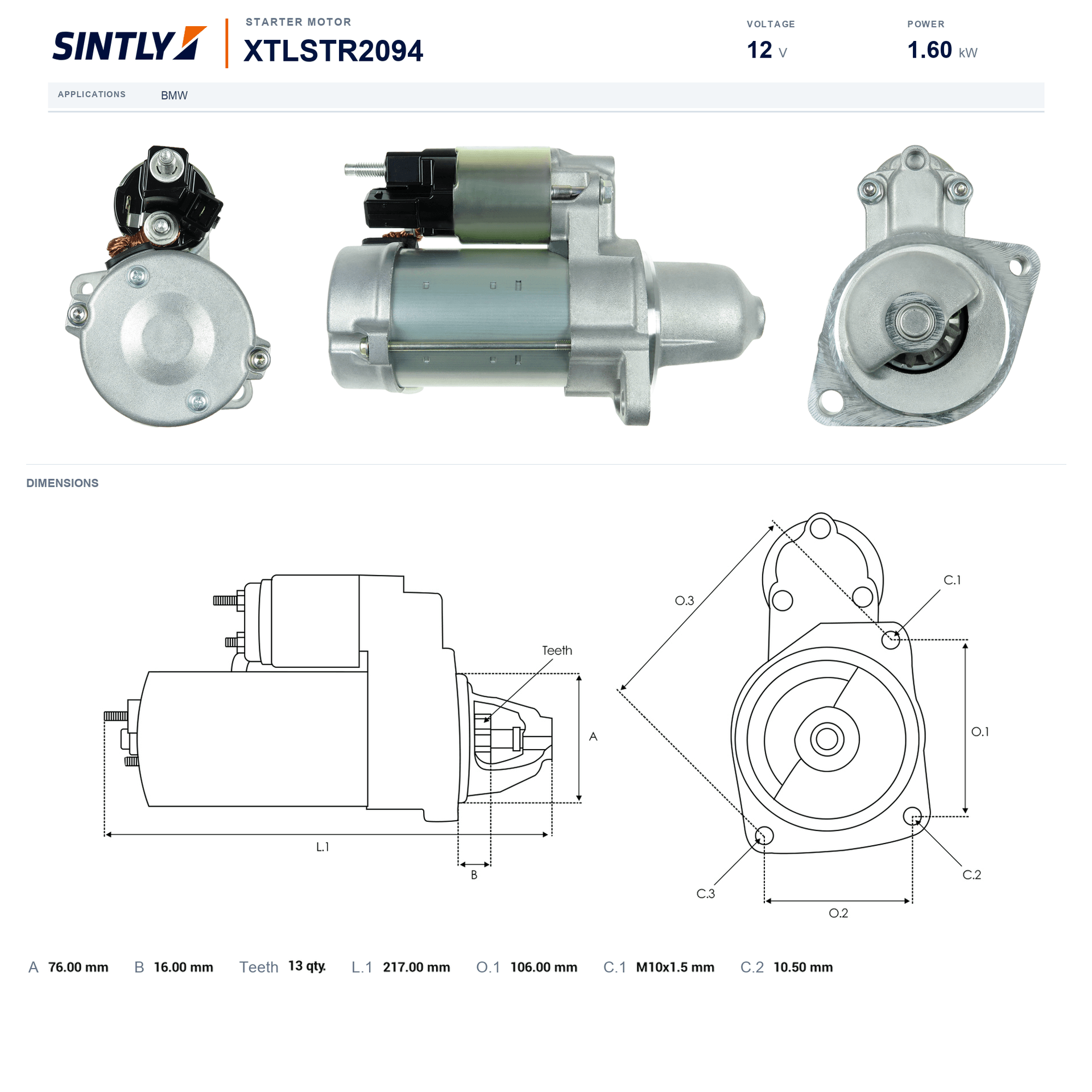 Starter XTLSTR2094