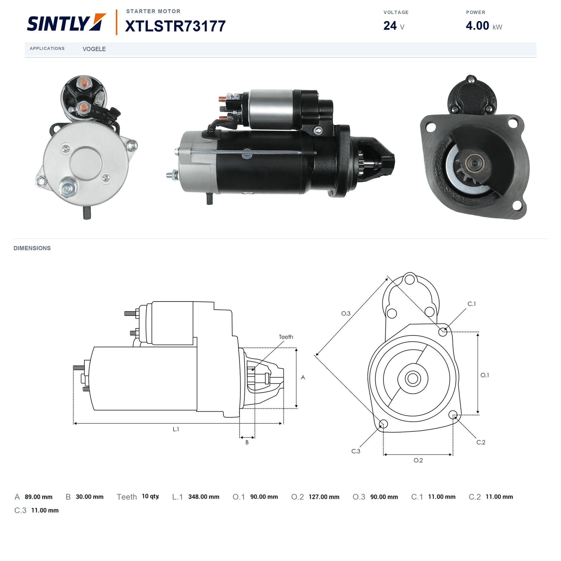 Starter XTLSTR73177