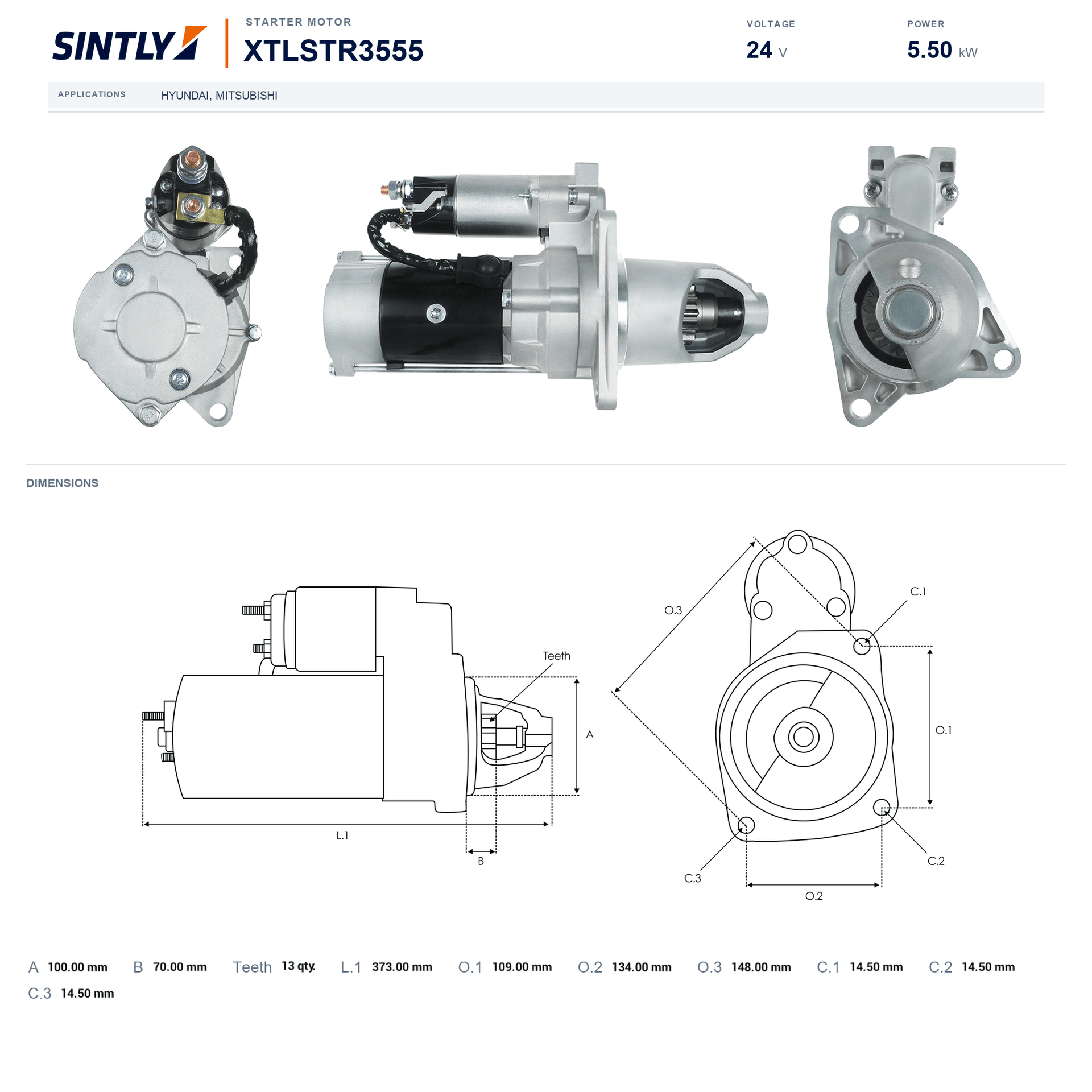 Starter XTLSTR3555