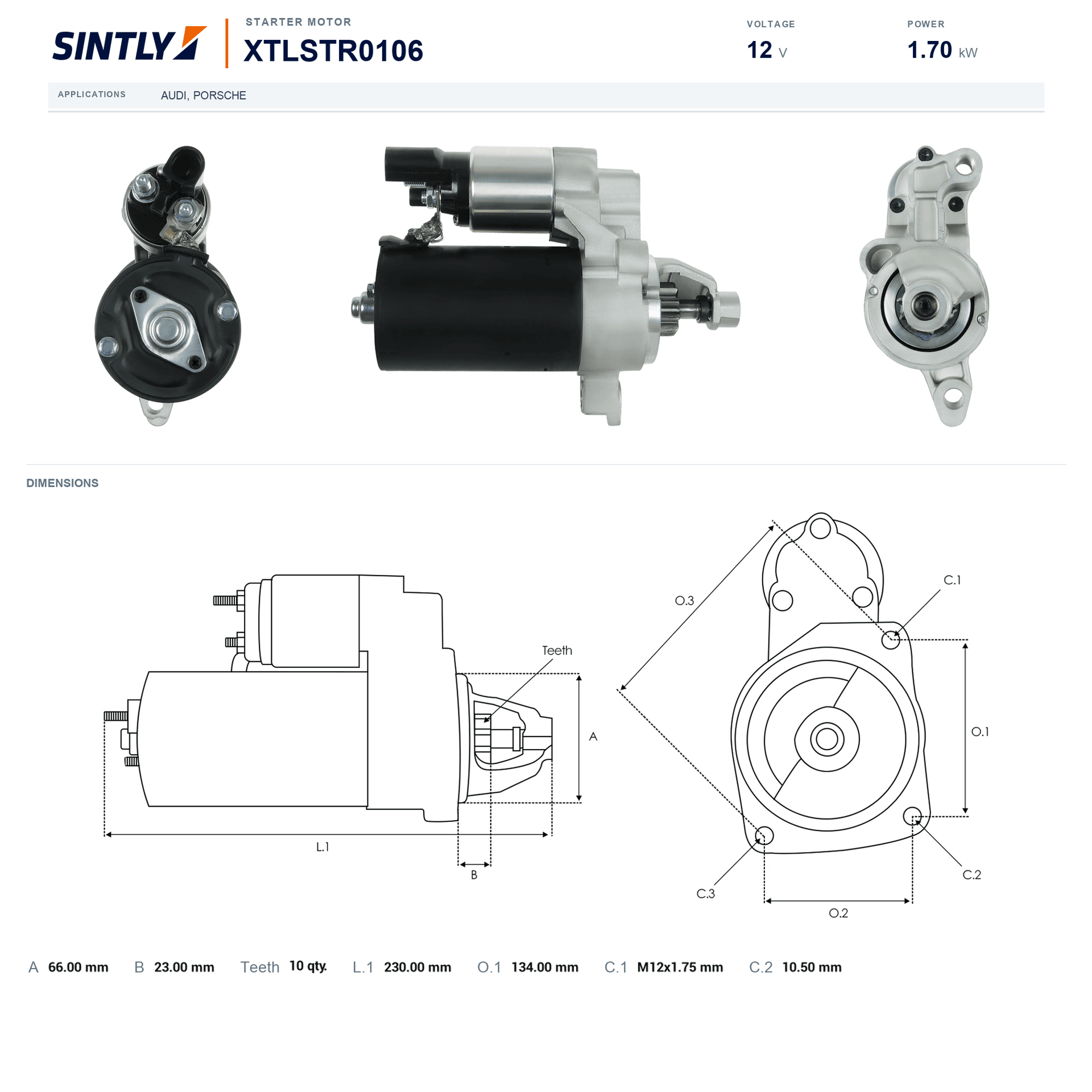 Starter XTLSTR0106