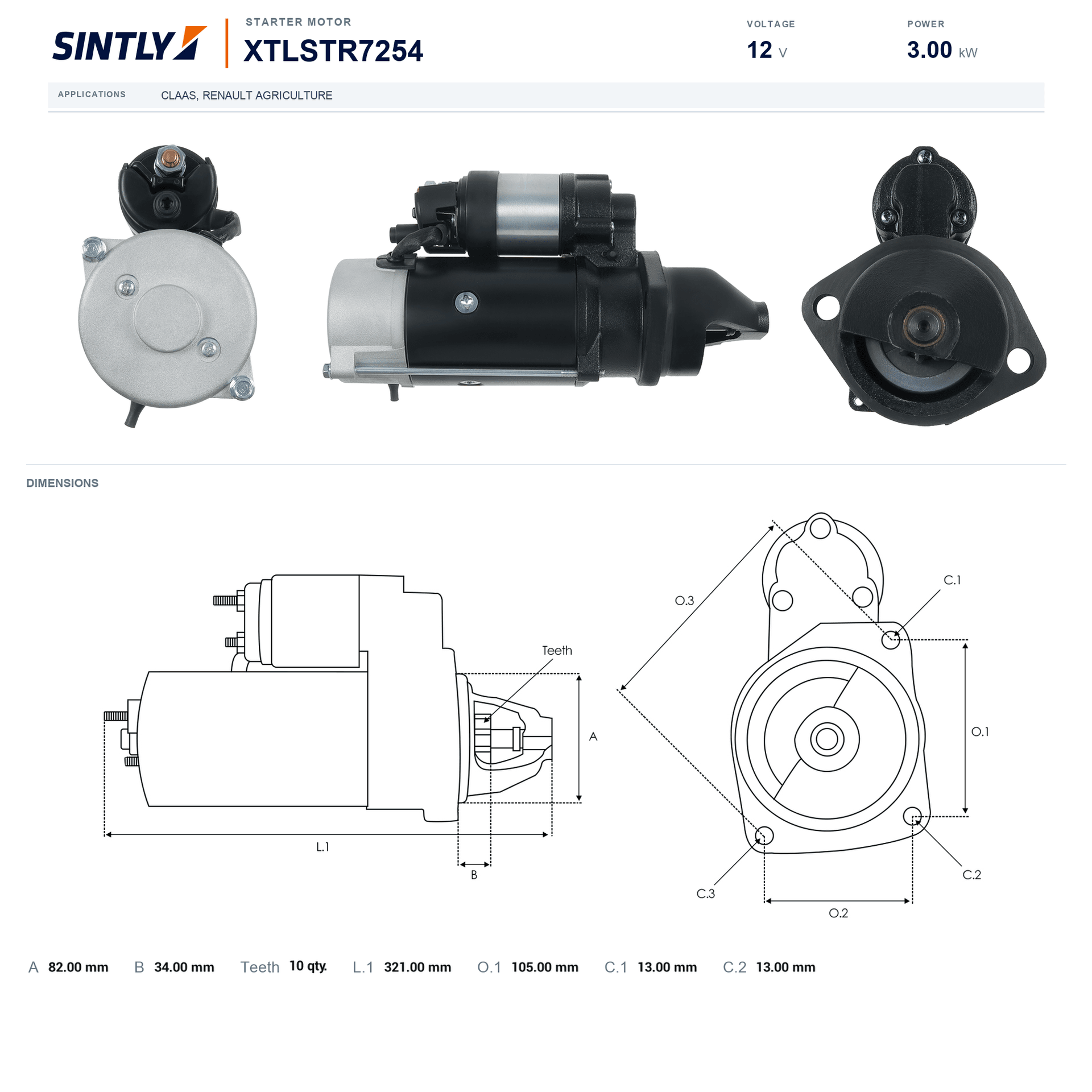 Starter XTLSTR7254