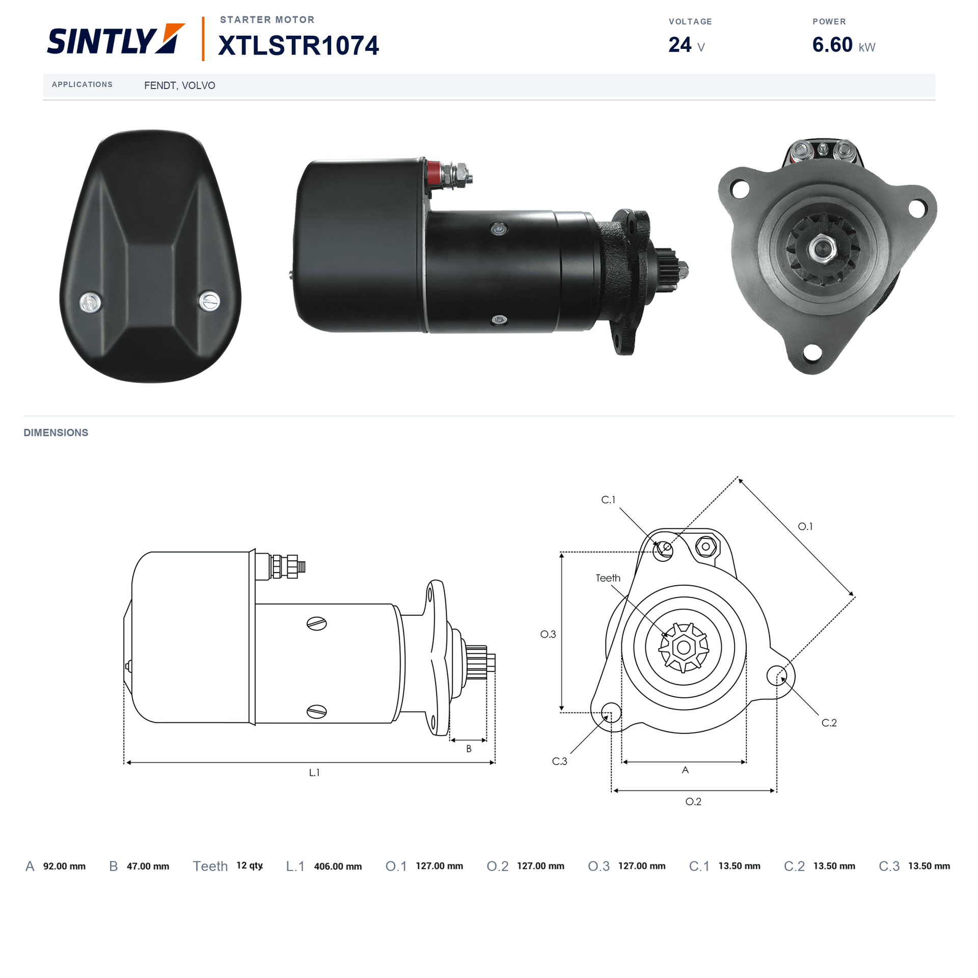 Starter XTLSTR1074