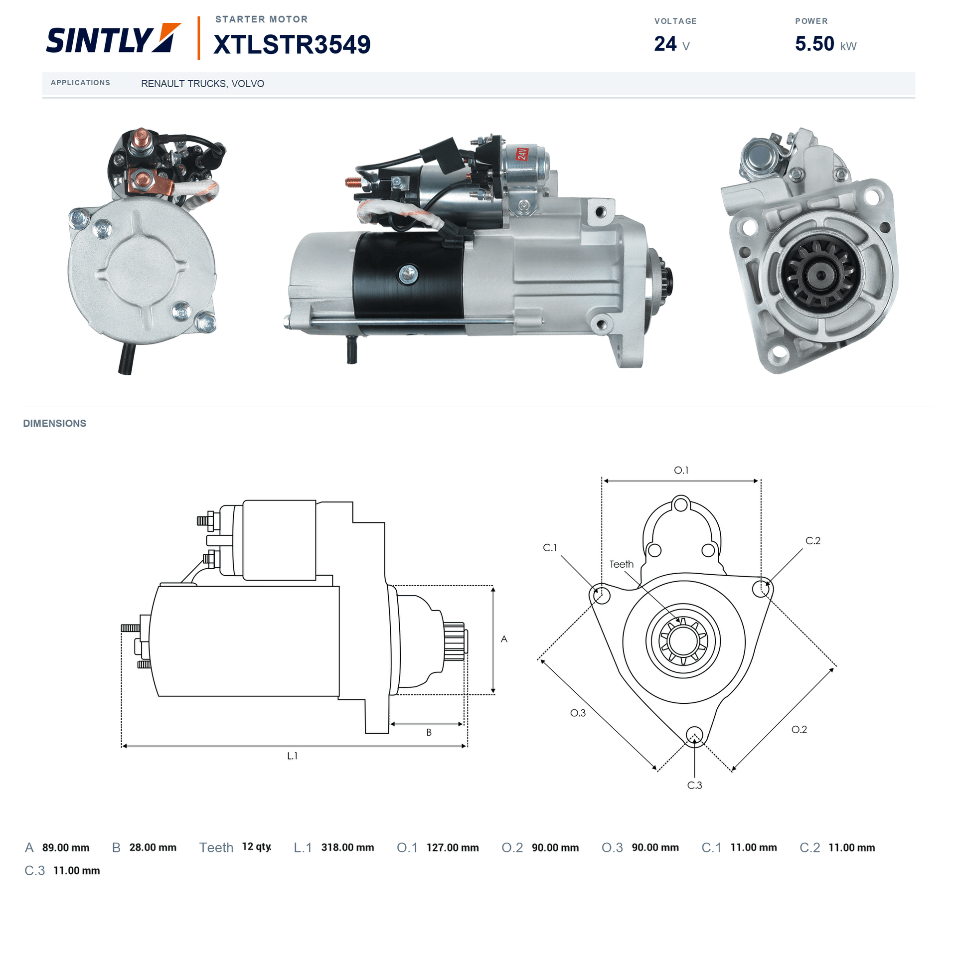 Starter XTLSTR3549