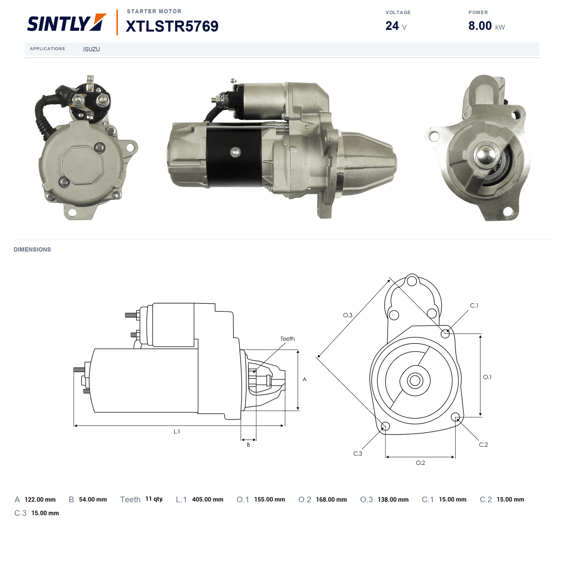 Starter XTLSTR5769