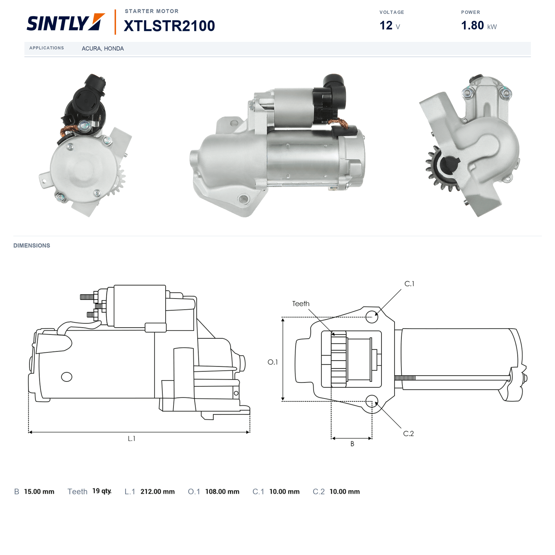 Starter XTLSTR2100