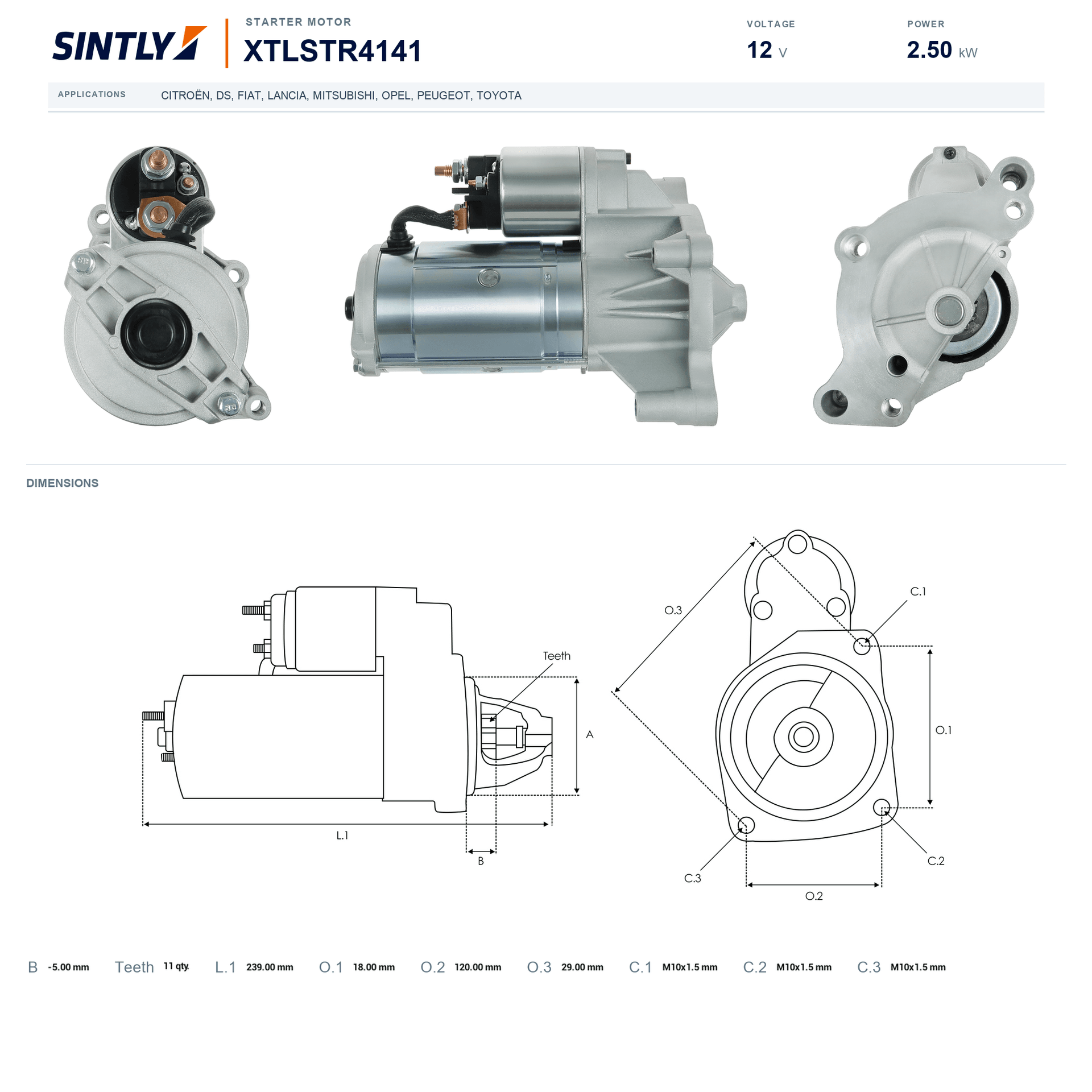 Starter XTLSTR4141