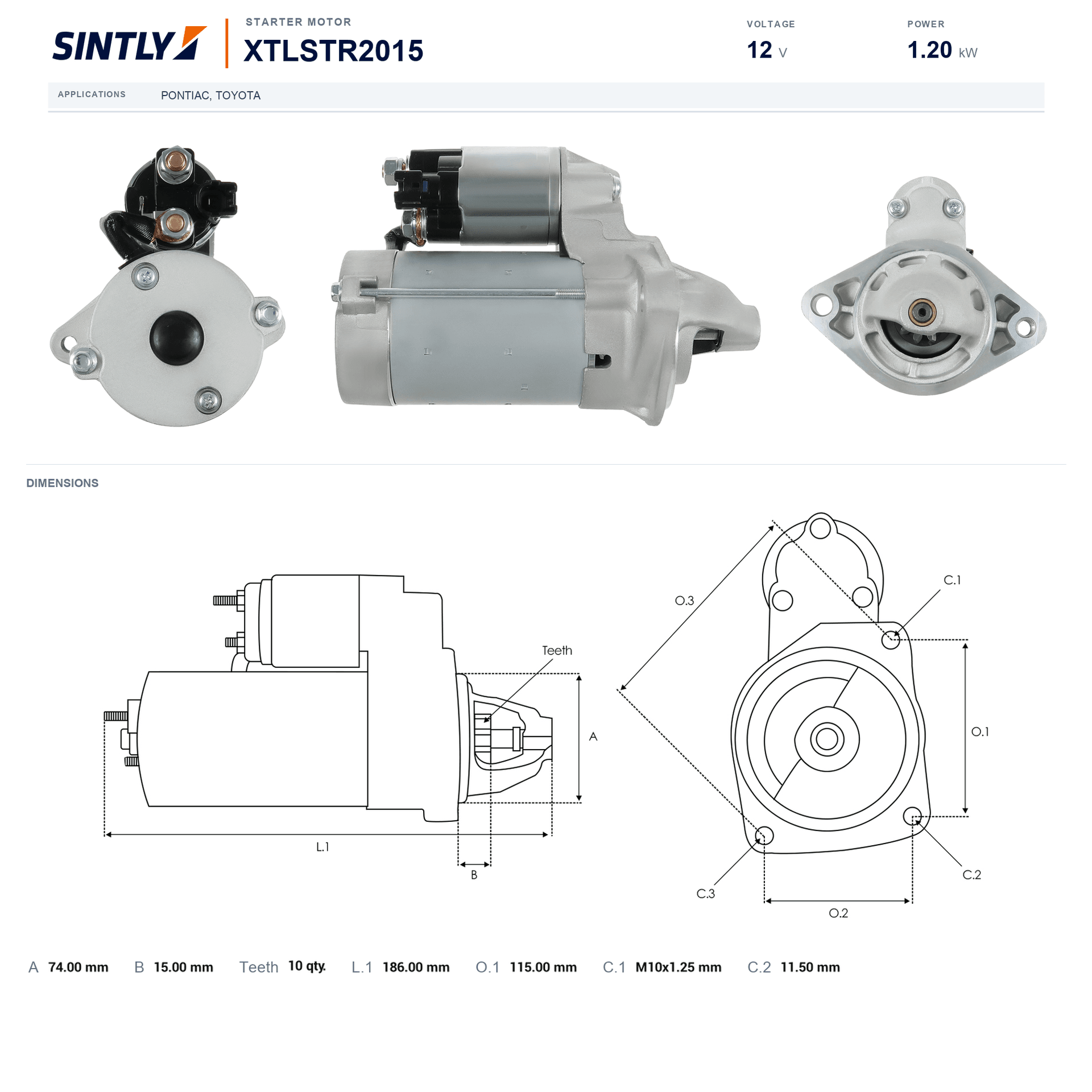 Starter XTLSTR2015
