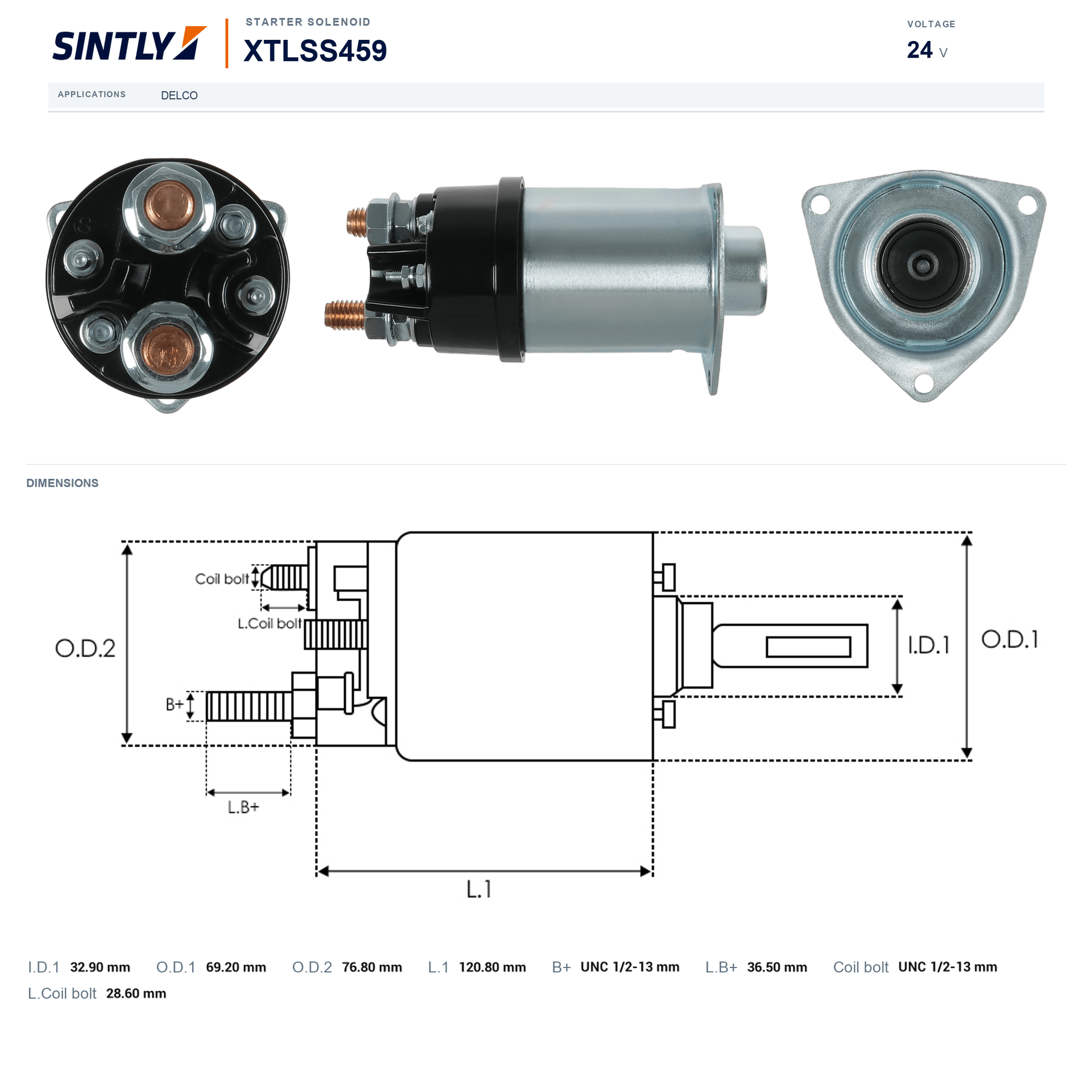 Starter Solenoid XTLSS459