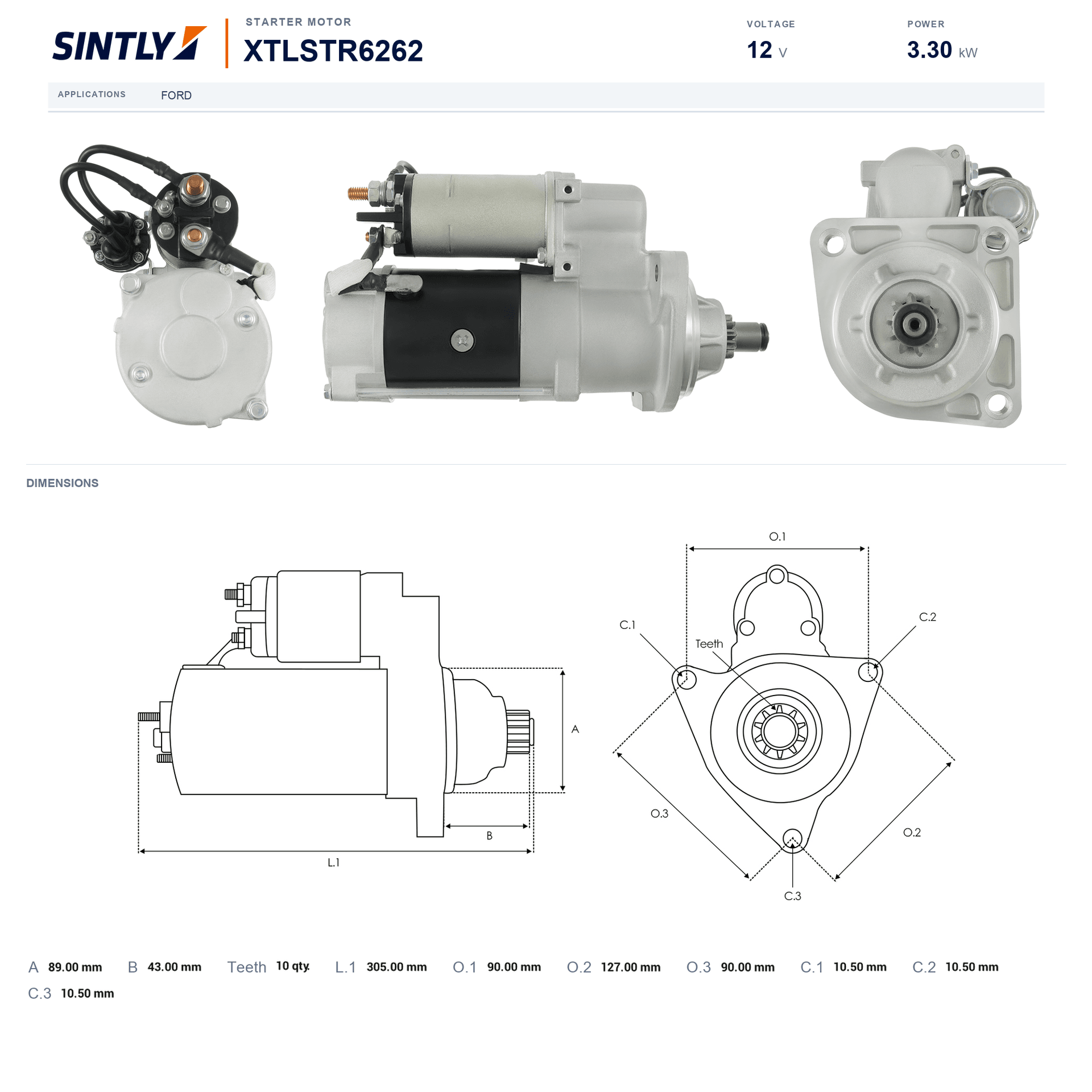 Starter XTLSTR6262