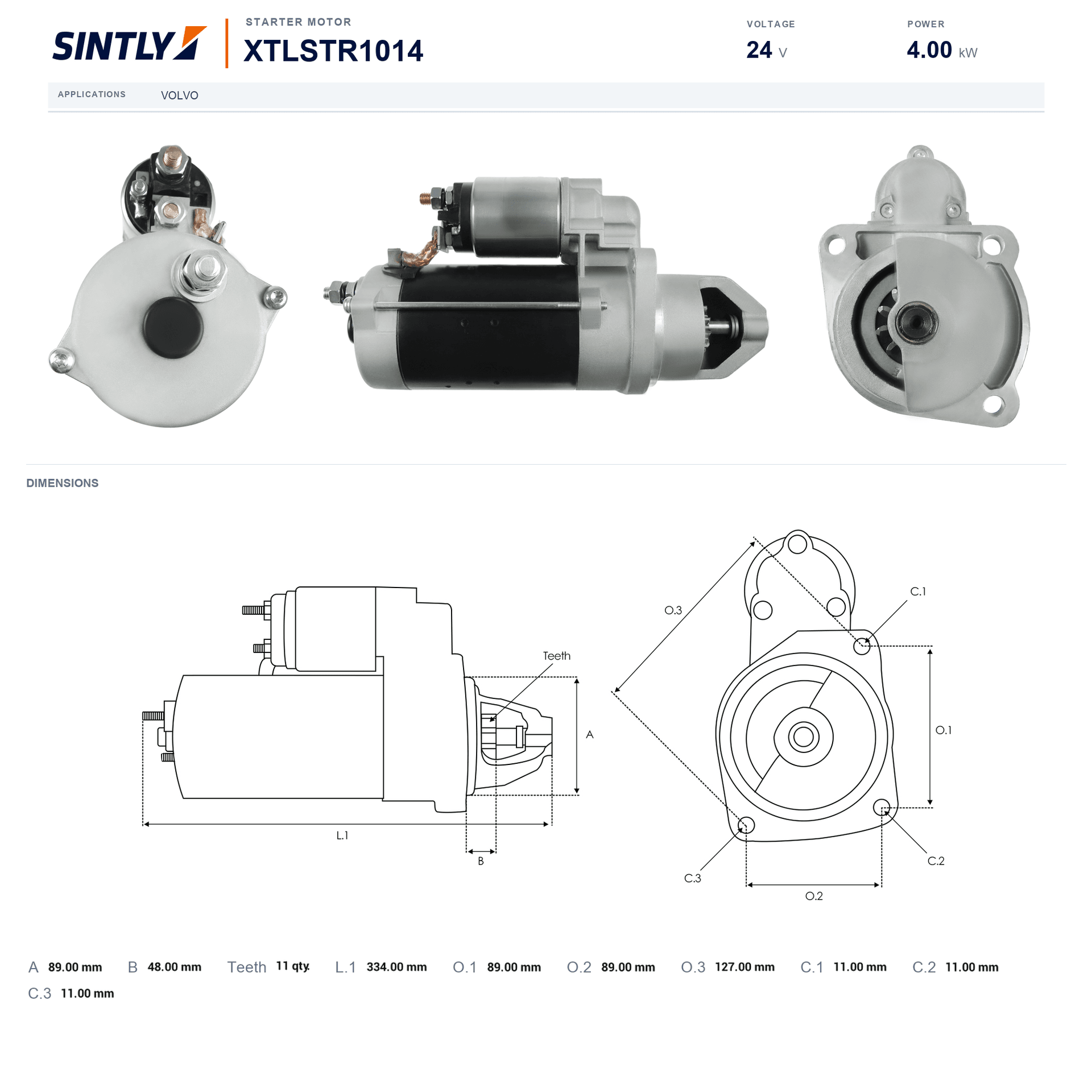 Starter XTLSTR1014