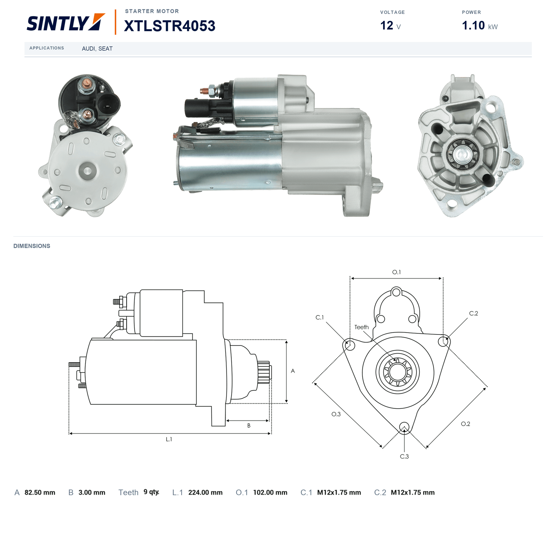 Starter XTLSTR4053