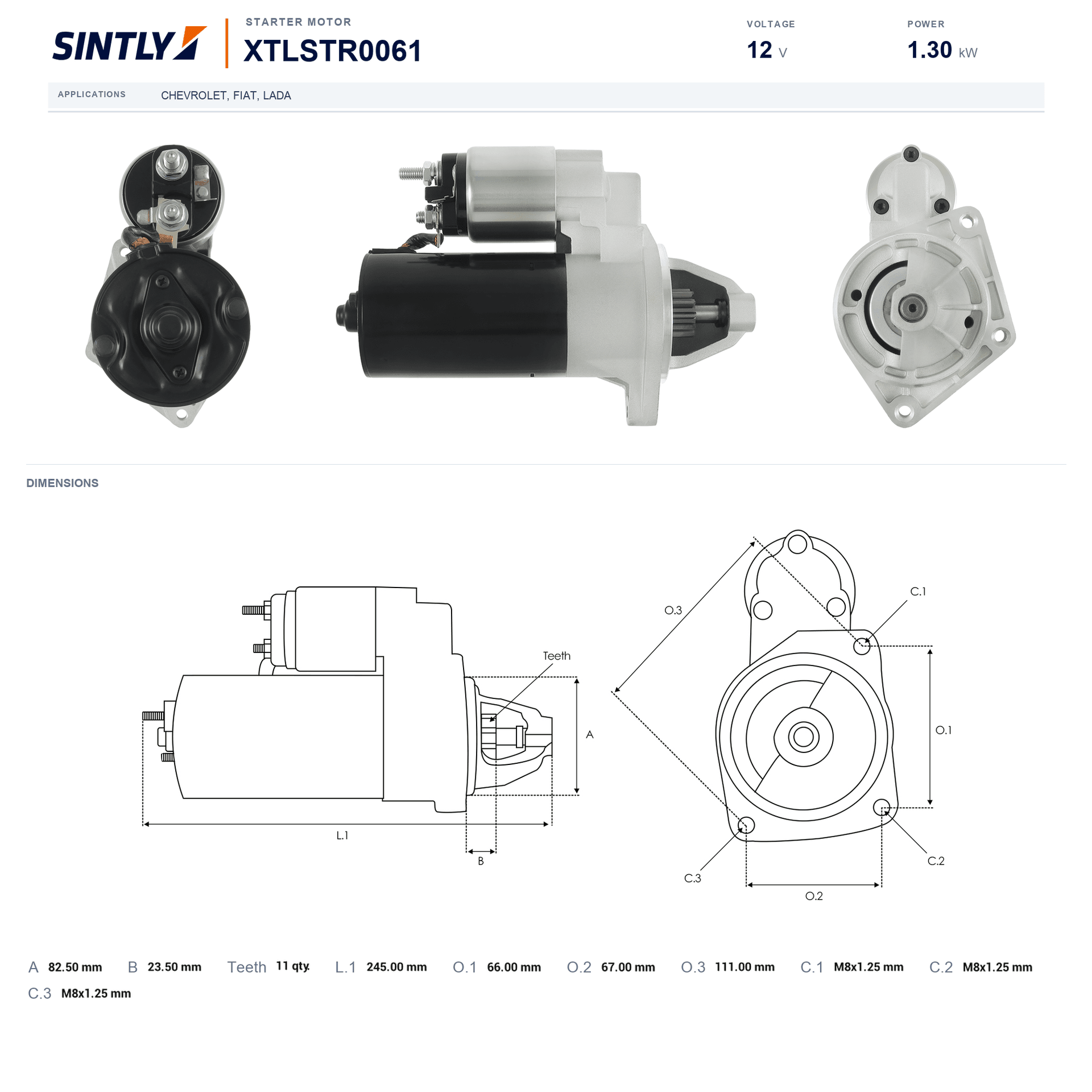 Starter XTLSTR0061