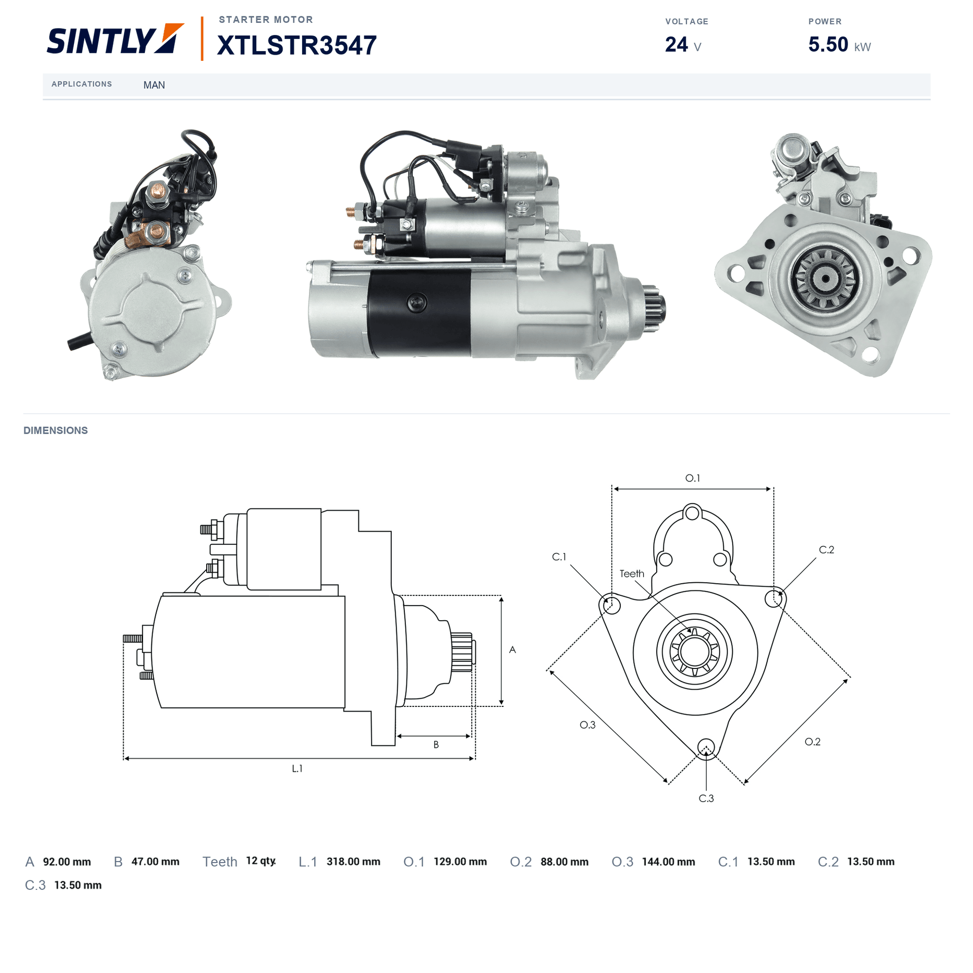 Starter XTLSTR3547